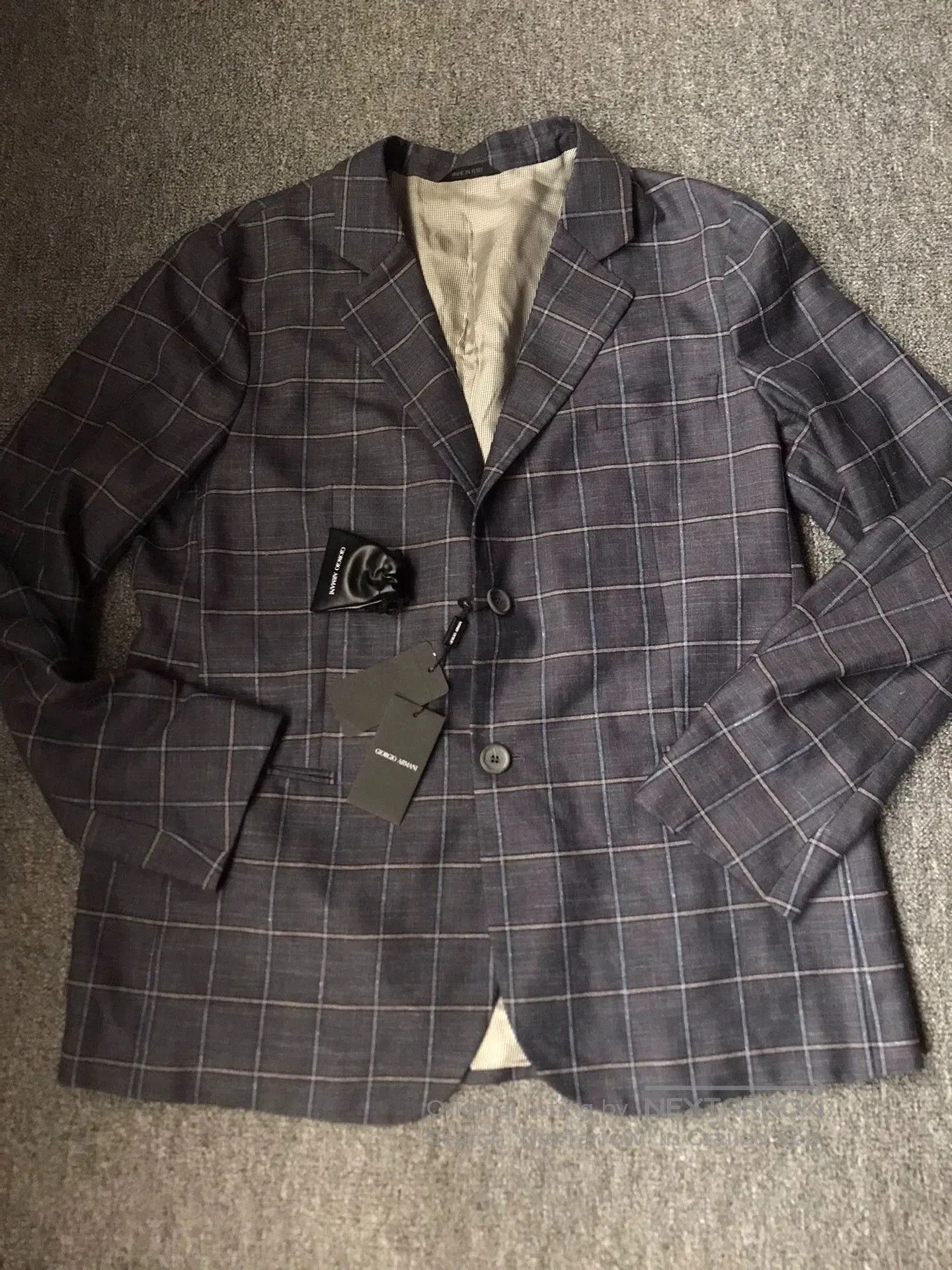 Armani Gray Plaid Blazer - Size XL. Size US XL / EU 56 / 4 - 3 Thumbnail