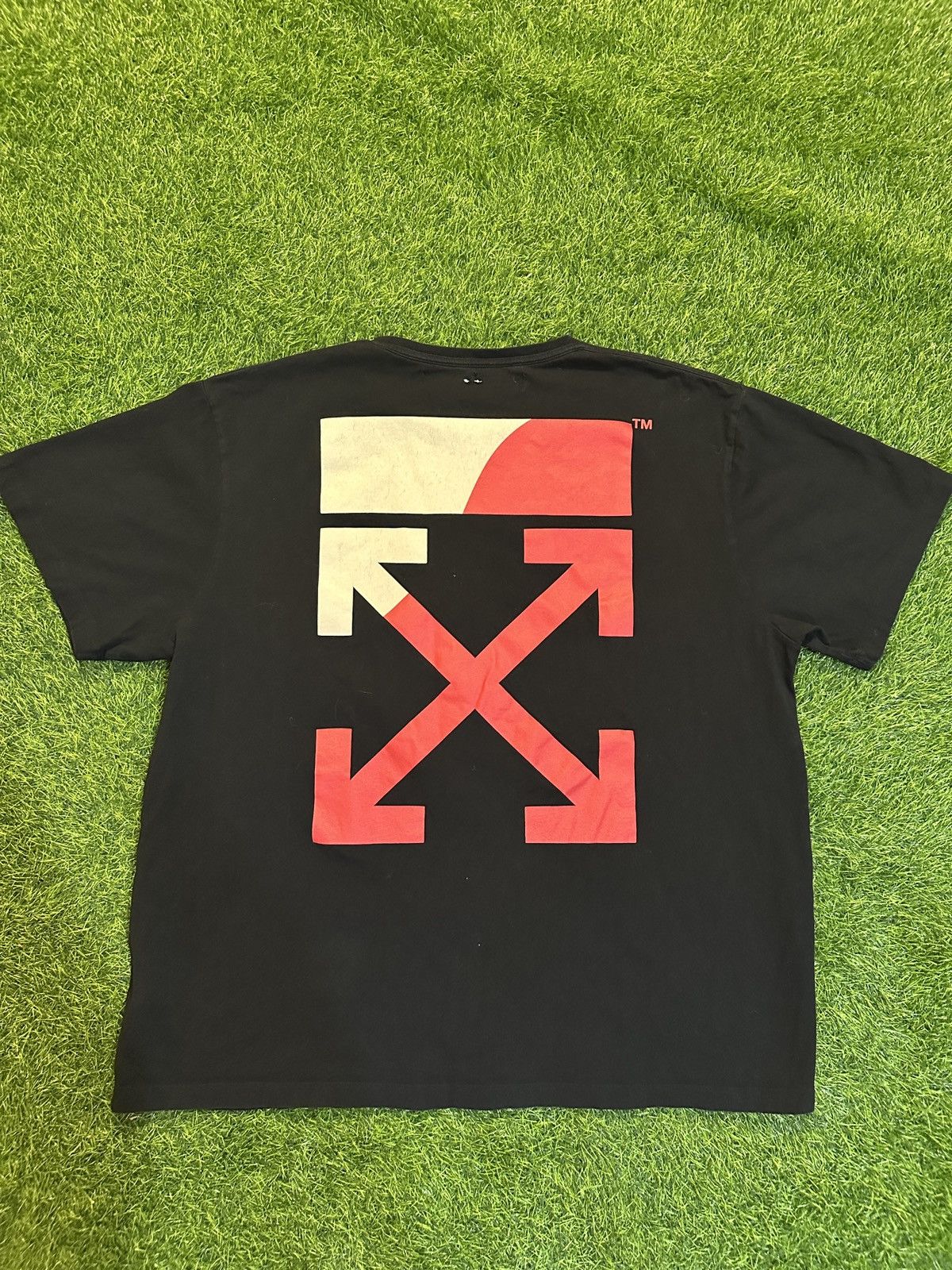 Off-White Off white ss19 split logo tee shirt size XL Size US XL / EU 56 / 4 - 2 Thumbnail