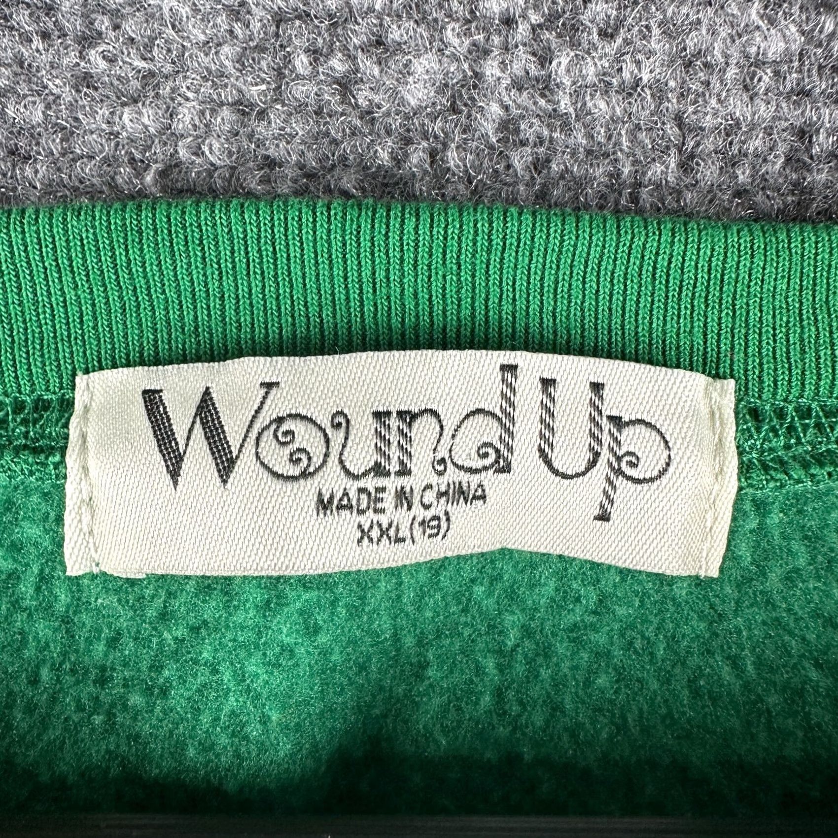 Vintage Wound Up Sweatshirt Womens 2XL Green What The Elf IS Going On Christmas Top Shirt Pullover Round Neck Ribbed Cuffs Holiday Holidaywear Womens Mens? Size XXL / US 16-18 / IT 52-54 - 4 Thumbnail