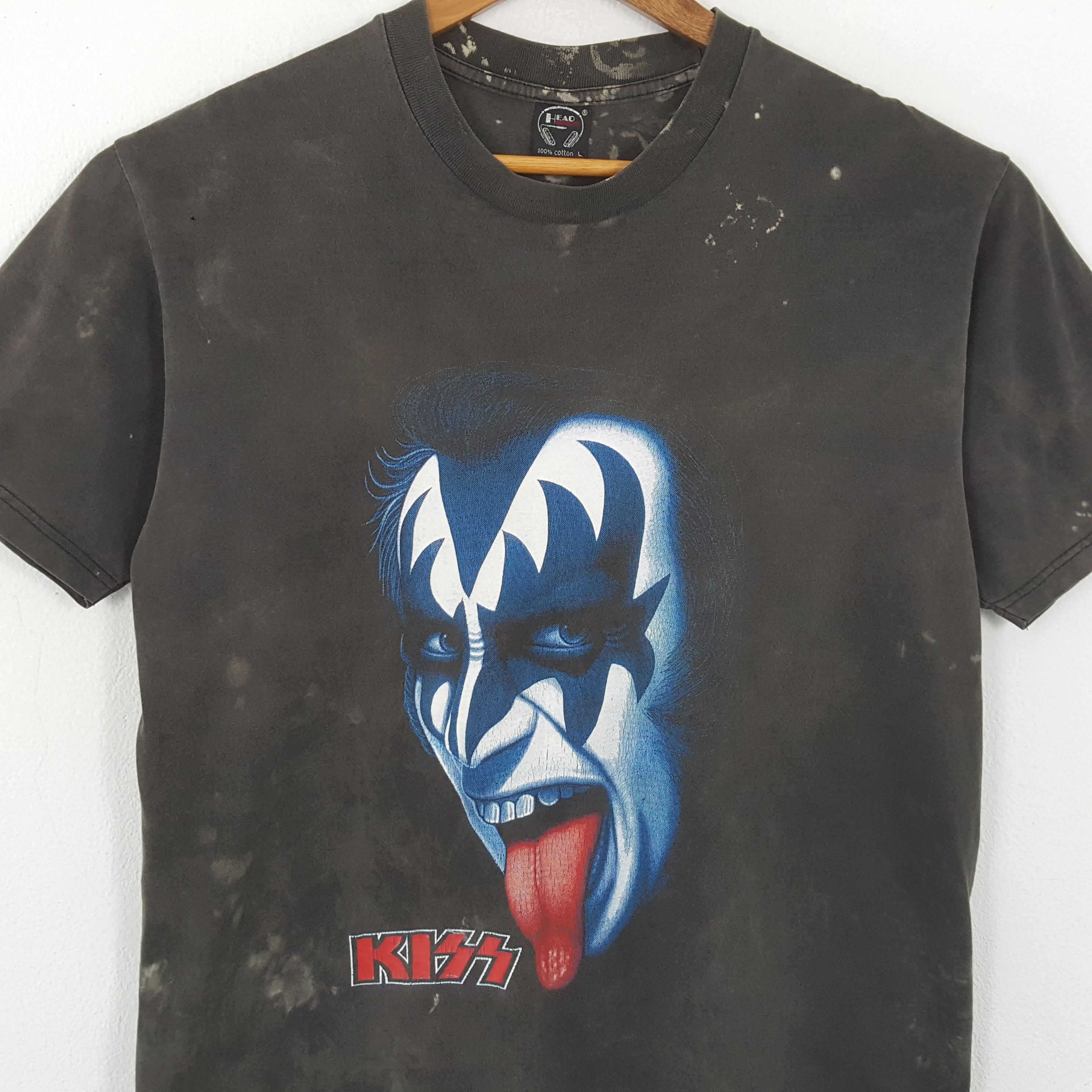 Band Tees × KISS × Vintage Vintage KISS American Metal Rock Band T-Shirts Size US L / EU 52-54 / 3 - 2 Thumbnail