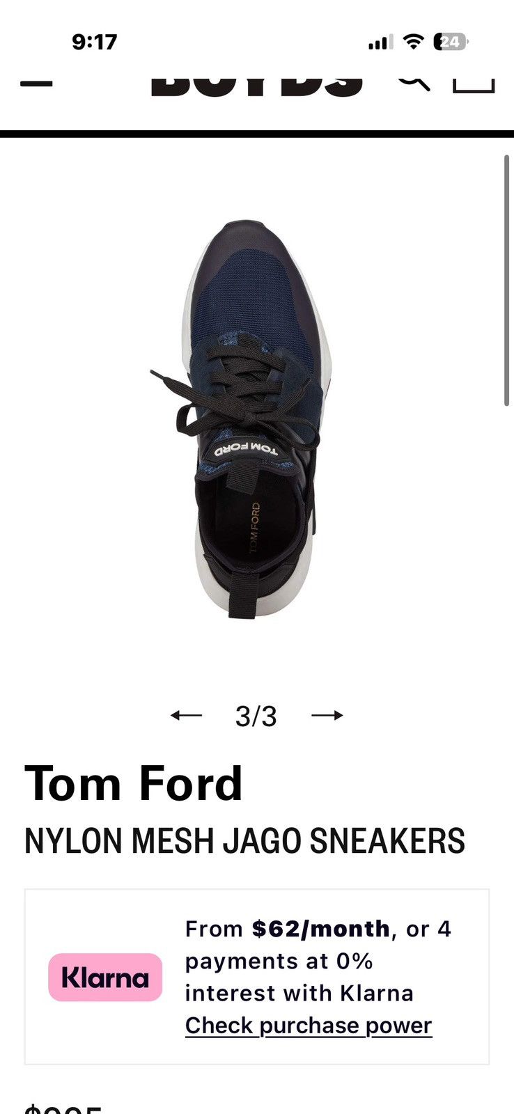 Tom Ford Tom Ford Jago Sneakers suede leather size 7 Made in italy Size US 7 / EU 40 - 17 Thumbnail