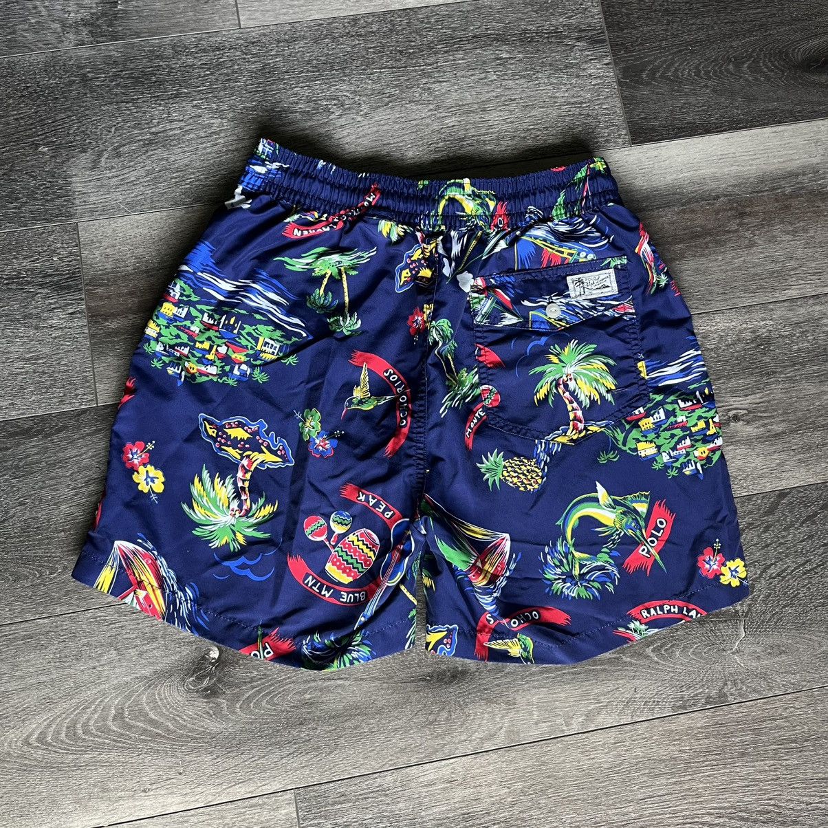 Polo Ralph Lauren Polo Ralph Lauren Jamaica Tropical Marlin Print Swim Shorts Size US 26 / EU 42 - 1 Thumbnail