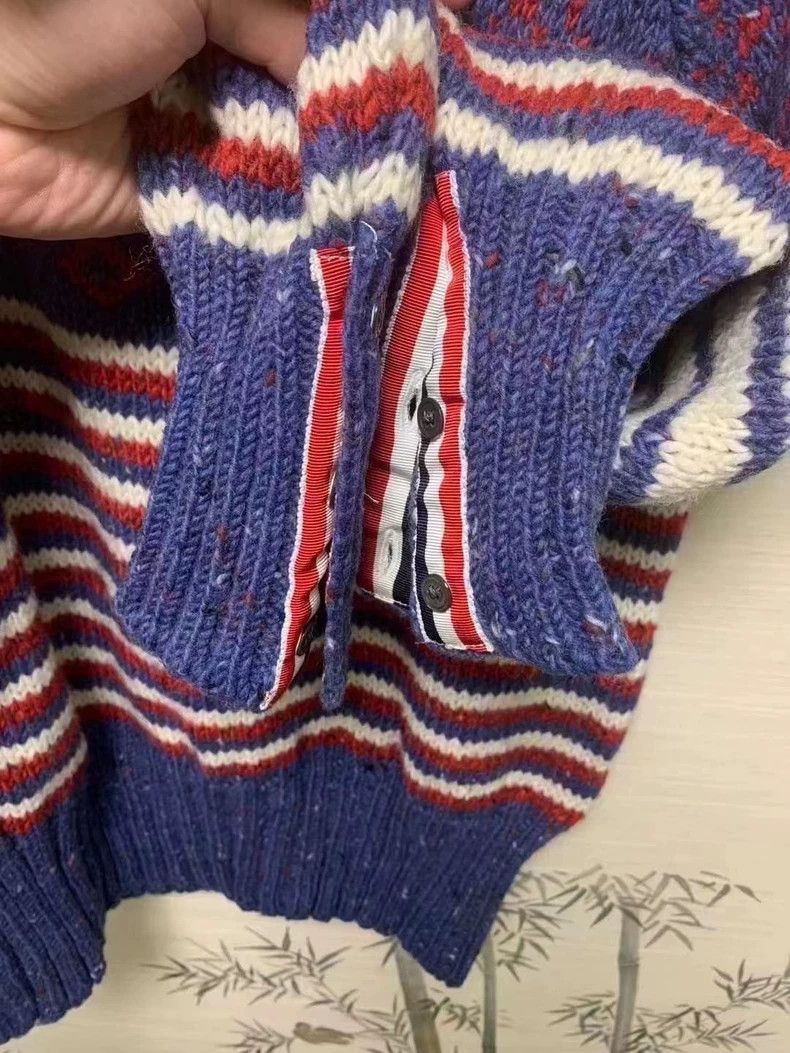 Thom Browne Thom Browne Classic four stripe sweater Size US S / EU 44-46 / 1 - 3 Thumbnail