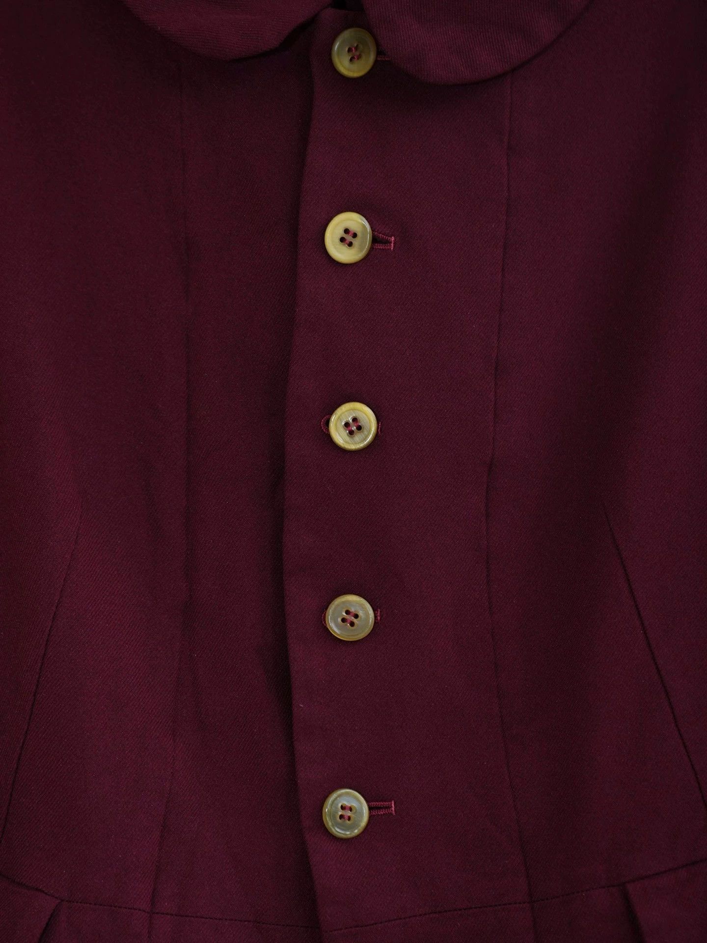 Comme des Garcons CDG Dark Burgundy Layered Trench Coat Japan S Size S / US 4 / IT 40 - 8 Thumbnail