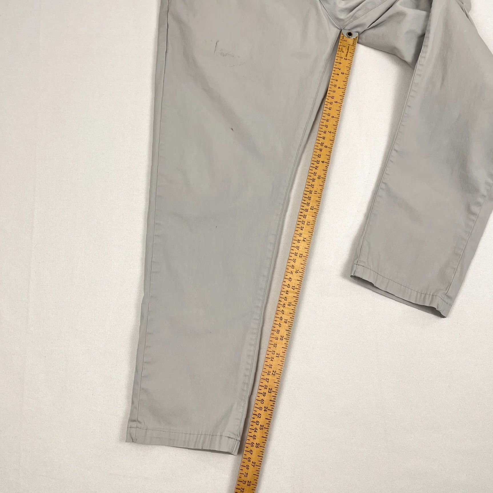 Vintage Bird Dogs Pants Mens 34 x 27 Lined Gray Active Performance Golf Stretch Travel Chino Slim 5-Pocket Front Flat Front Button Zip Casual Mens Size US 34 / EU 50 - 6 Thumbnail