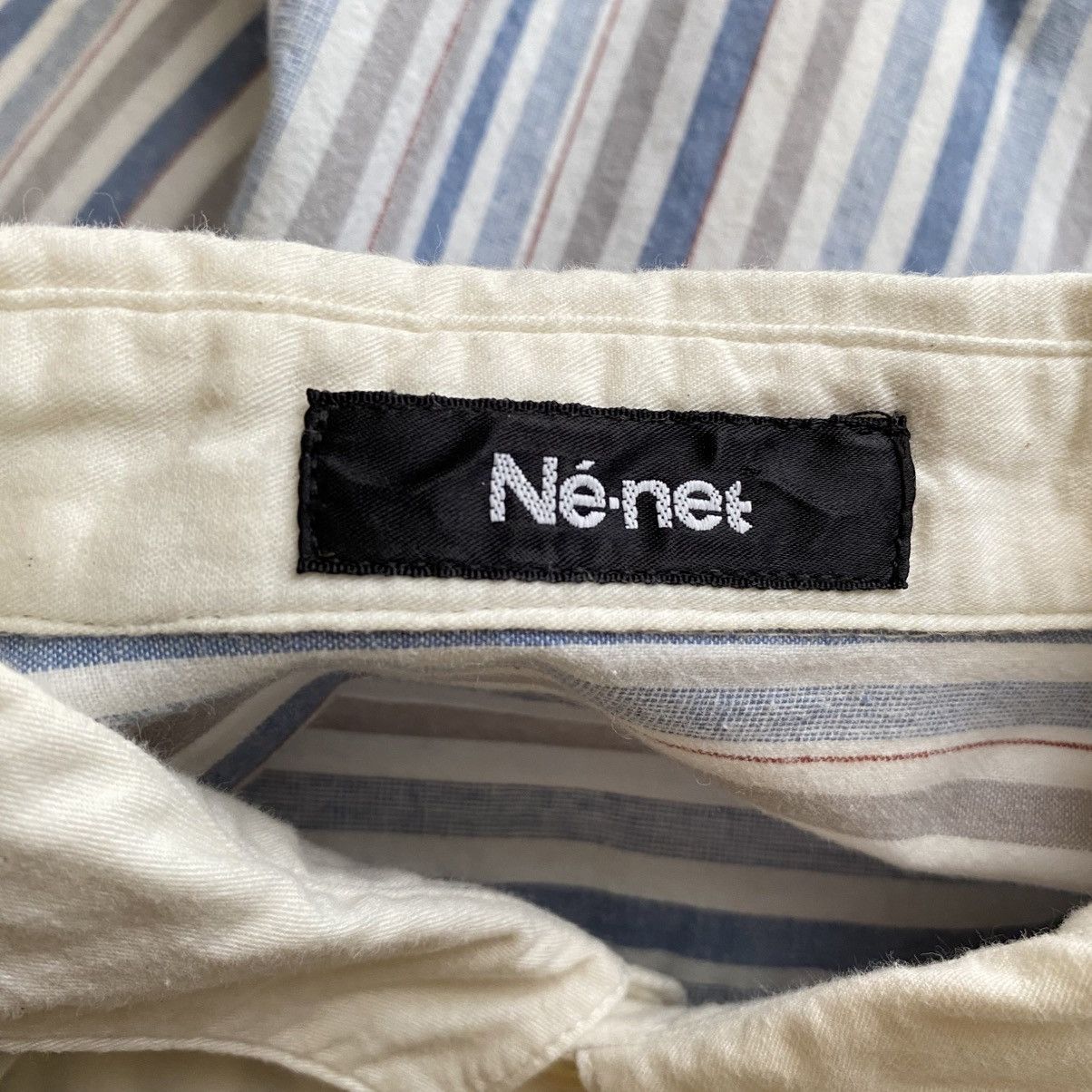 Ne-Net Ne-net Blue Stripe Bib Shirt Size US L / EU 52-54 / 3 - 13 Thumbnail