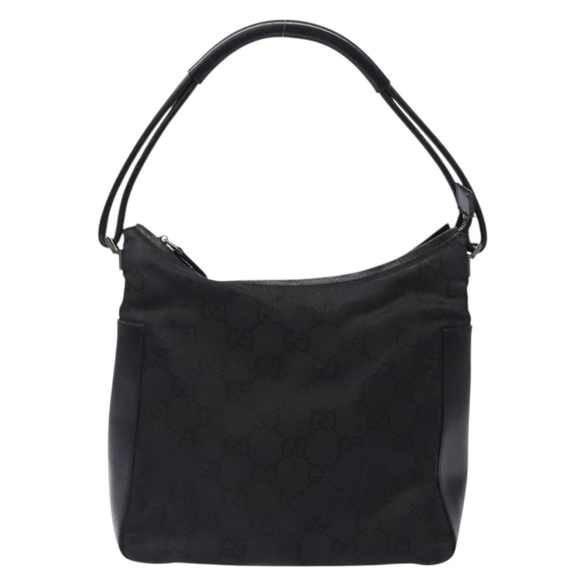 Gucci GUCCI GG Canvas Shoulder Bag Nylon Black Silver 001 001 Size ONE SIZE - 2 Thumbnail