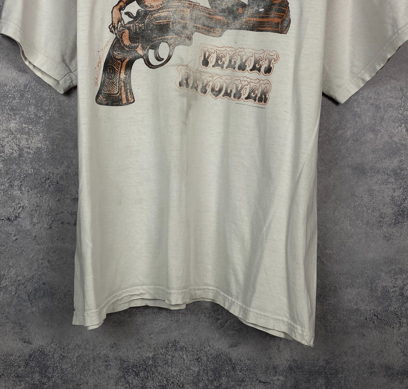 Band Tees Velvet Revolver Tee Men's Size M White Short Sleeve ` Size US M / EU 48-50 / 2 - 3 Thumbnail