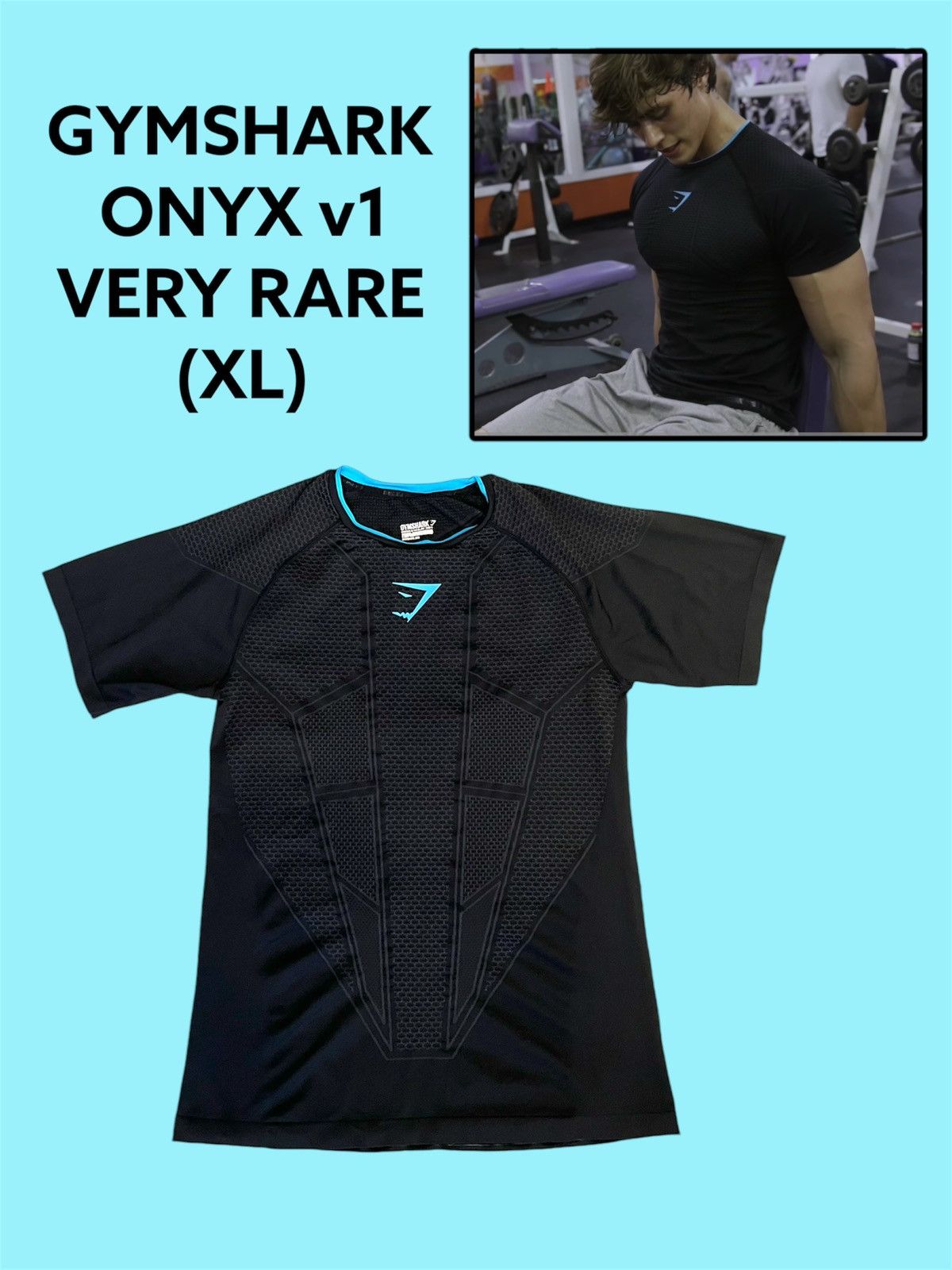 Gymshark T-shirt Gymshark Onyx v1 rare David Laid | Grailed