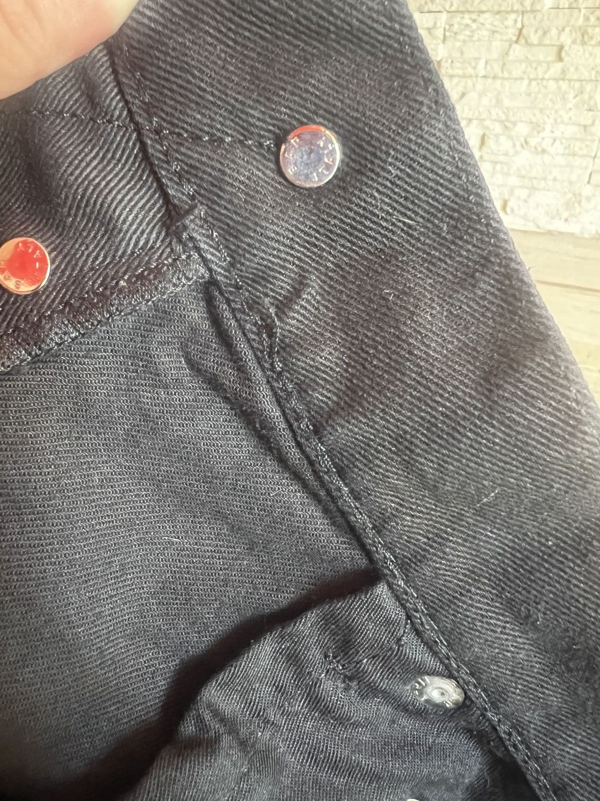 Alexander McQueen Alexander McQueen Black Jeans Red Side Stripe Taped Denim Size US 32 / EU 48 - 14 Thumbnail