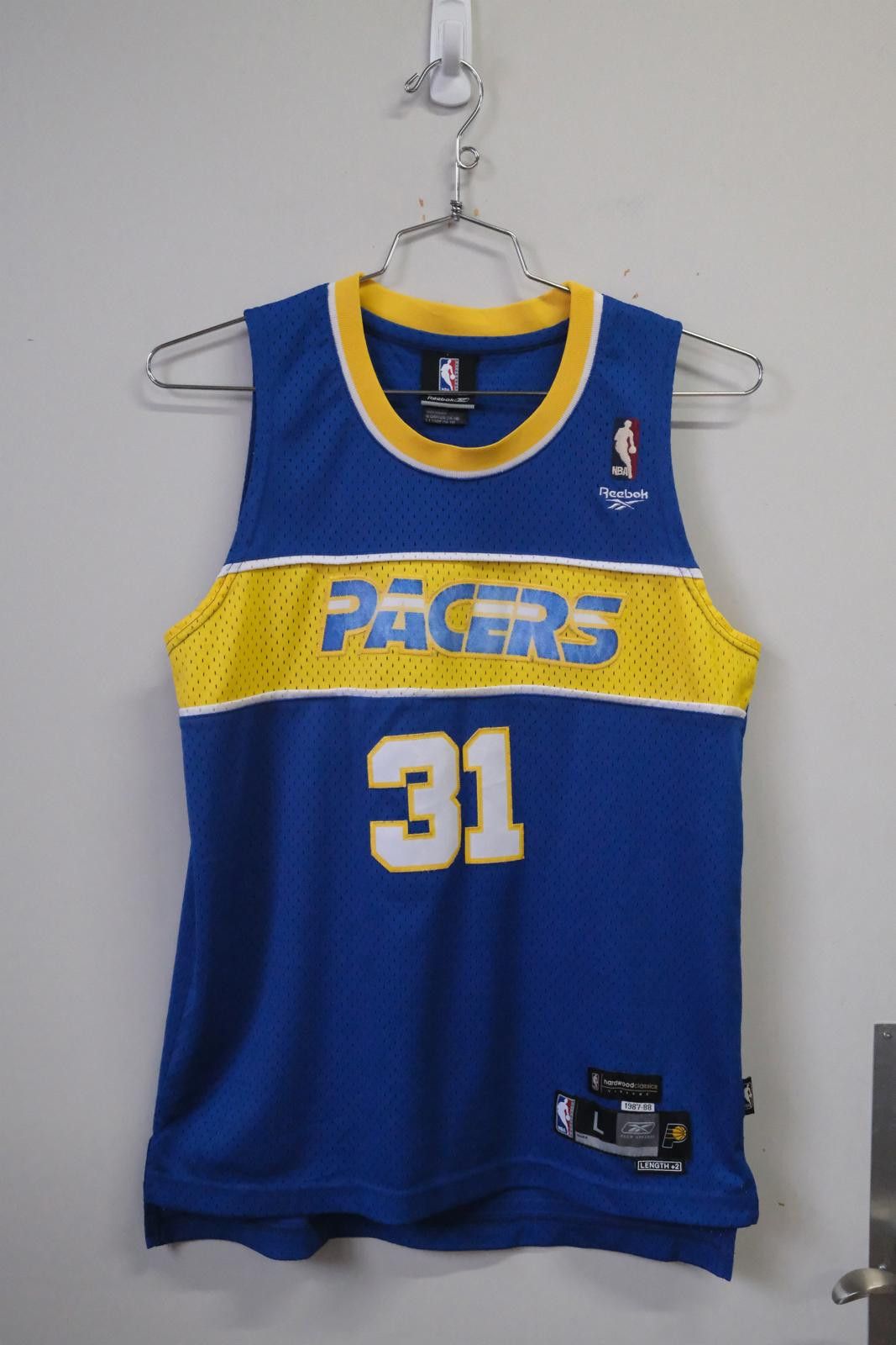 Reebok Indiana Pacers Miller #31 Away Basketball Jersey