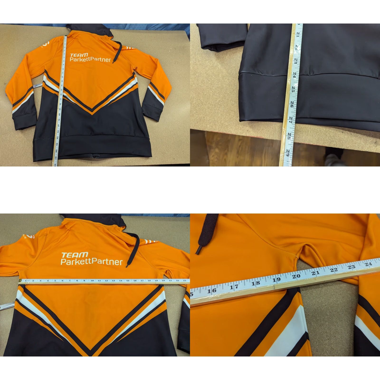 Vintage Bjorn Daehlie Womens Ski Jacket Sz L Hooded Orange Black Cross Country Full Zip Jacket Size L / US 10 / IT 46 - 8 Thumbnail