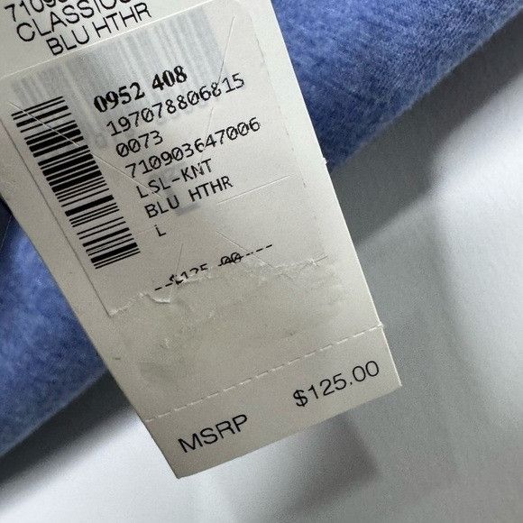 Polo Ralph Lauren POLO RALPH LAUREN Long Sleeve Lux Jersey Half Zip Blue Heath Size US L / EU 52-54 / 3 - 3 Thumbnail