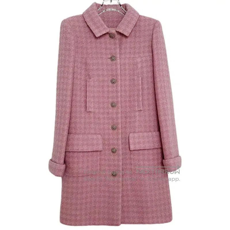 Chanel Chanel Pink Wool Women's Jacket . Size XS / US 0-2 / IT 36-38 - 1 Thumbnail