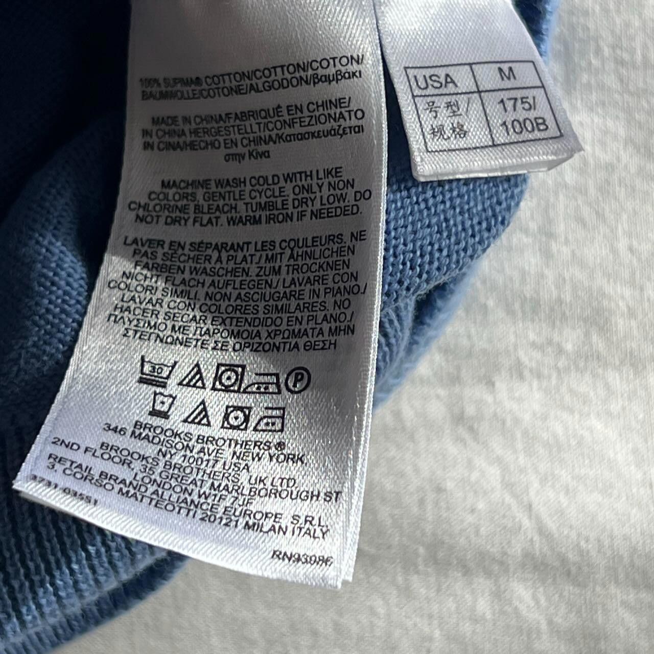 Brooks Brothers NWOT Brooks Brothers 100% Supima Cotton Pullover Light Blue Size US M / EU 48-50 / 2 - 5 Thumbnail
