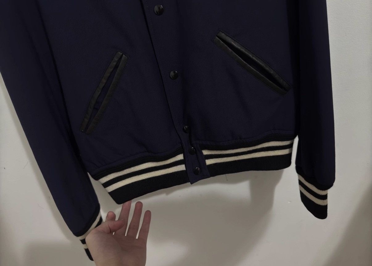 Saint Laurent Paris Saint Laurent 16SS Wool & Leather Paneled Varsity Jacket Size US M / EU 48-50 / 2 - 4 Thumbnail