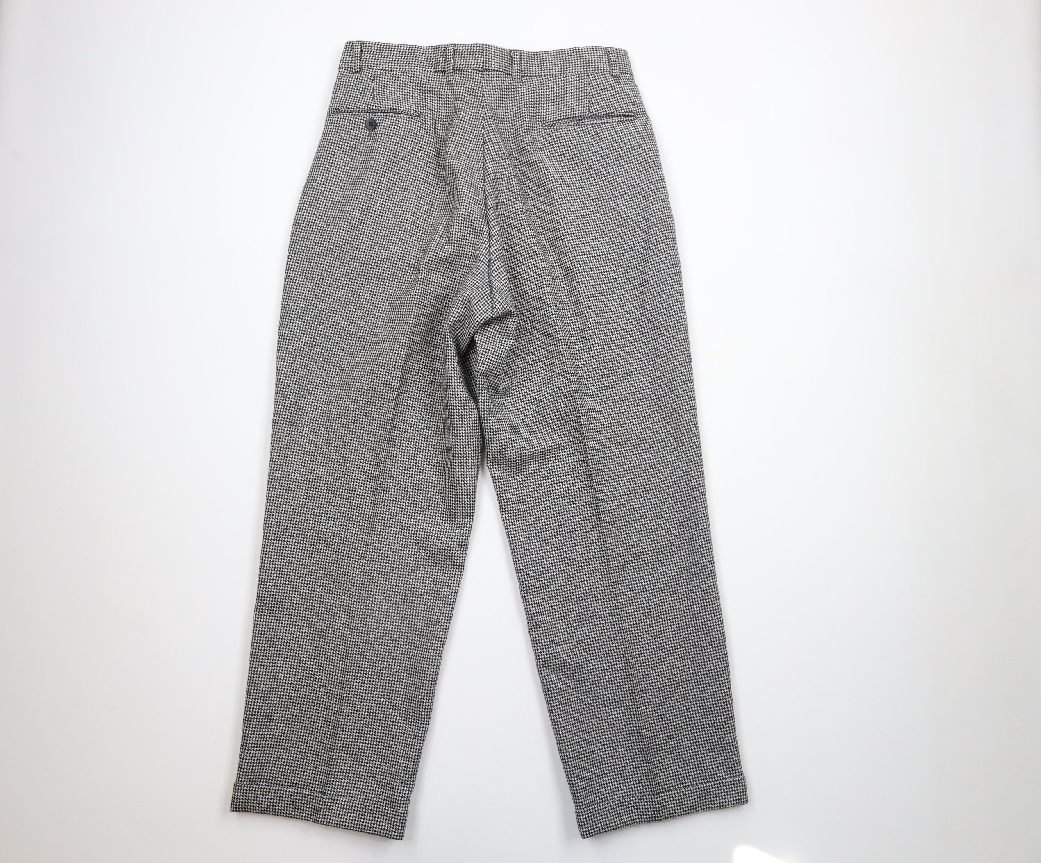 Vintage Vintage 90s Streetwear Houndstooth Cuffed Chino Pants Size US 32 / EU 48 - 7 Thumbnail
