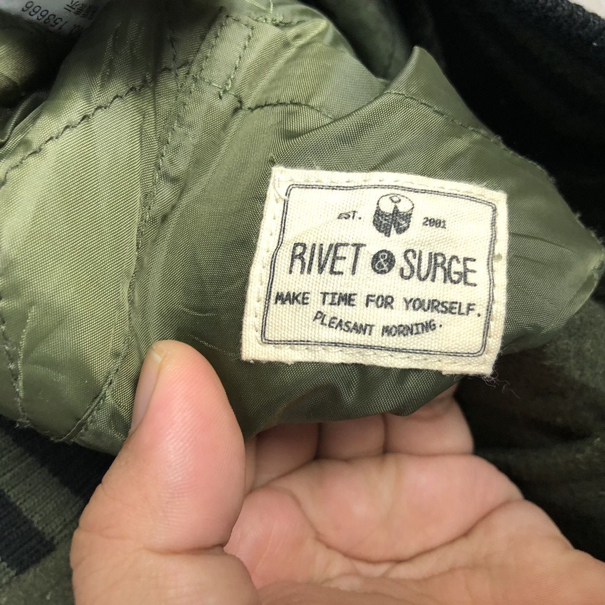 Japanese Brand Rivet & Surget Green Bombers varsity Jacket #A287 Size US S / EU 44-46 / 1 - 14 Thumbnail
