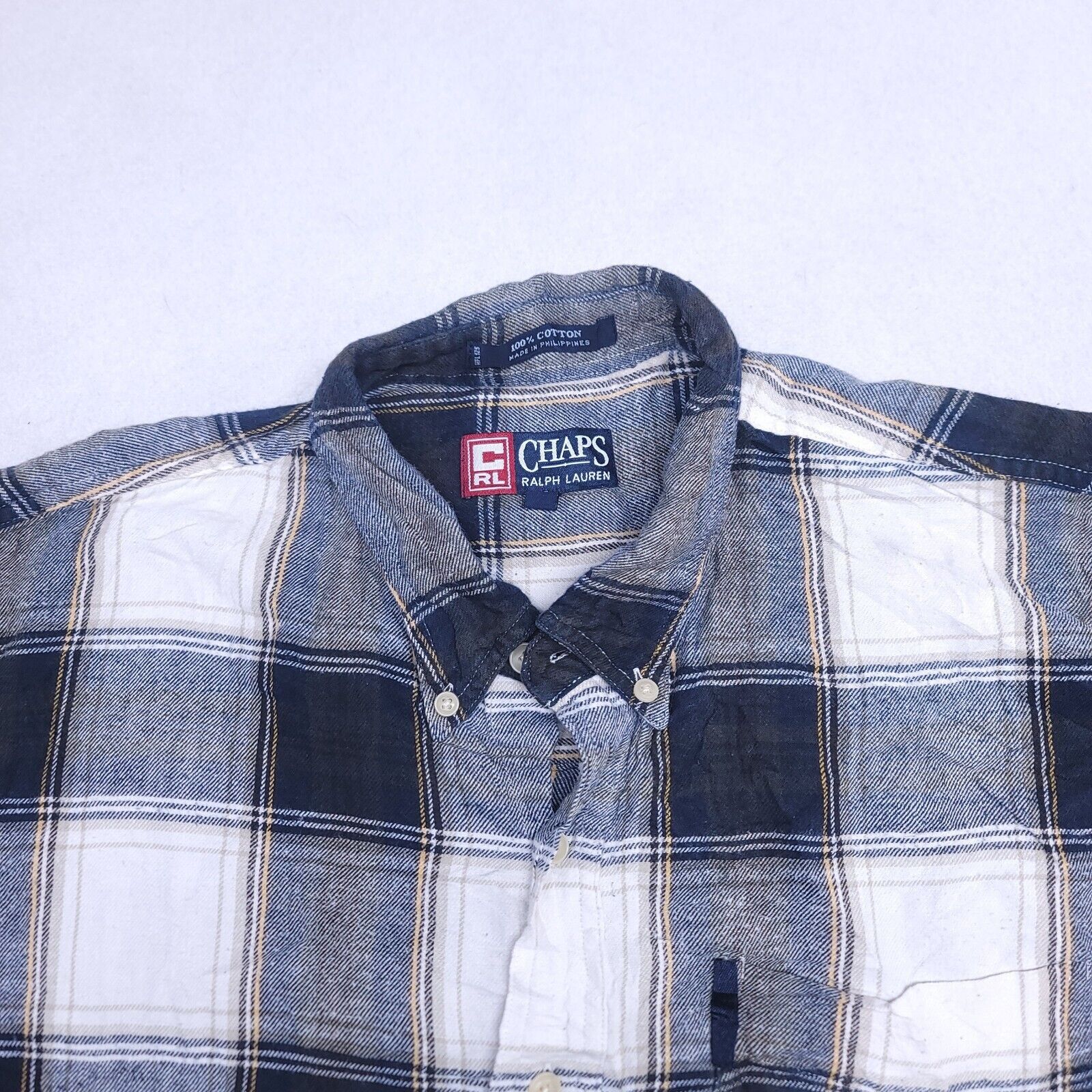 Chaps Chaps Buffalo Check Flannel Shirt Mens Size XL Blue White Size US XL / EU 56 / 4 - 1 Thumbnail