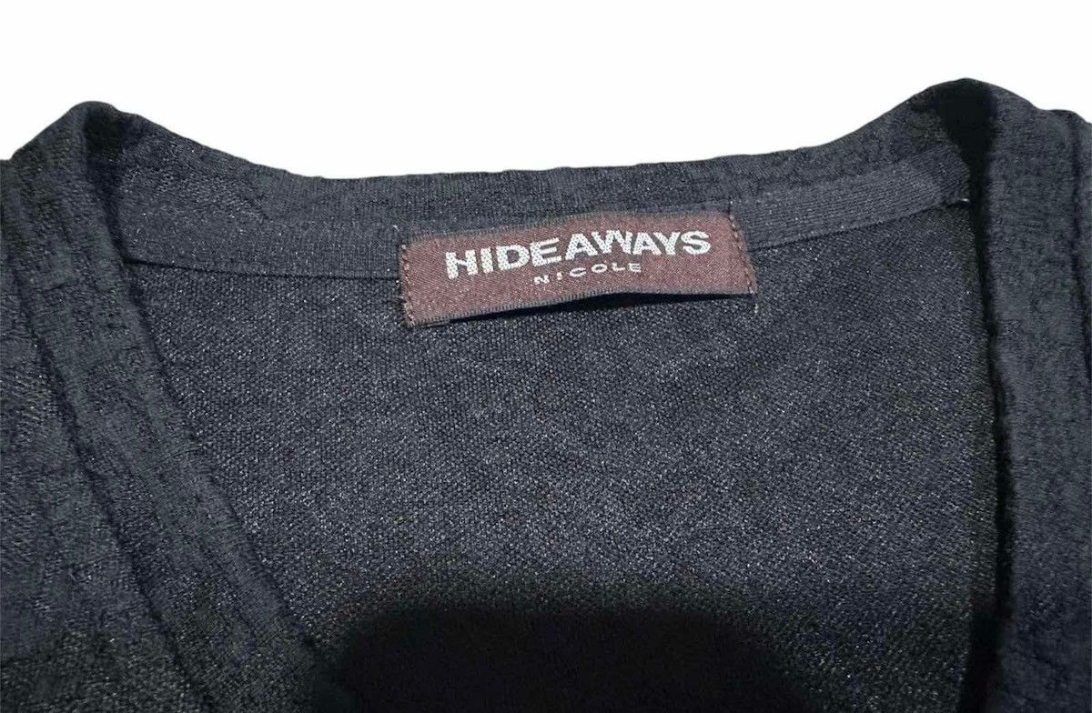 If Six Was Nine × Japanese Brand × Nicole Club 🔥Sick Y2K Hideaways Nicole Jacquard Shirt Black Goth Punk Size US M / EU 48-50 / 2 - 5 Thumbnail