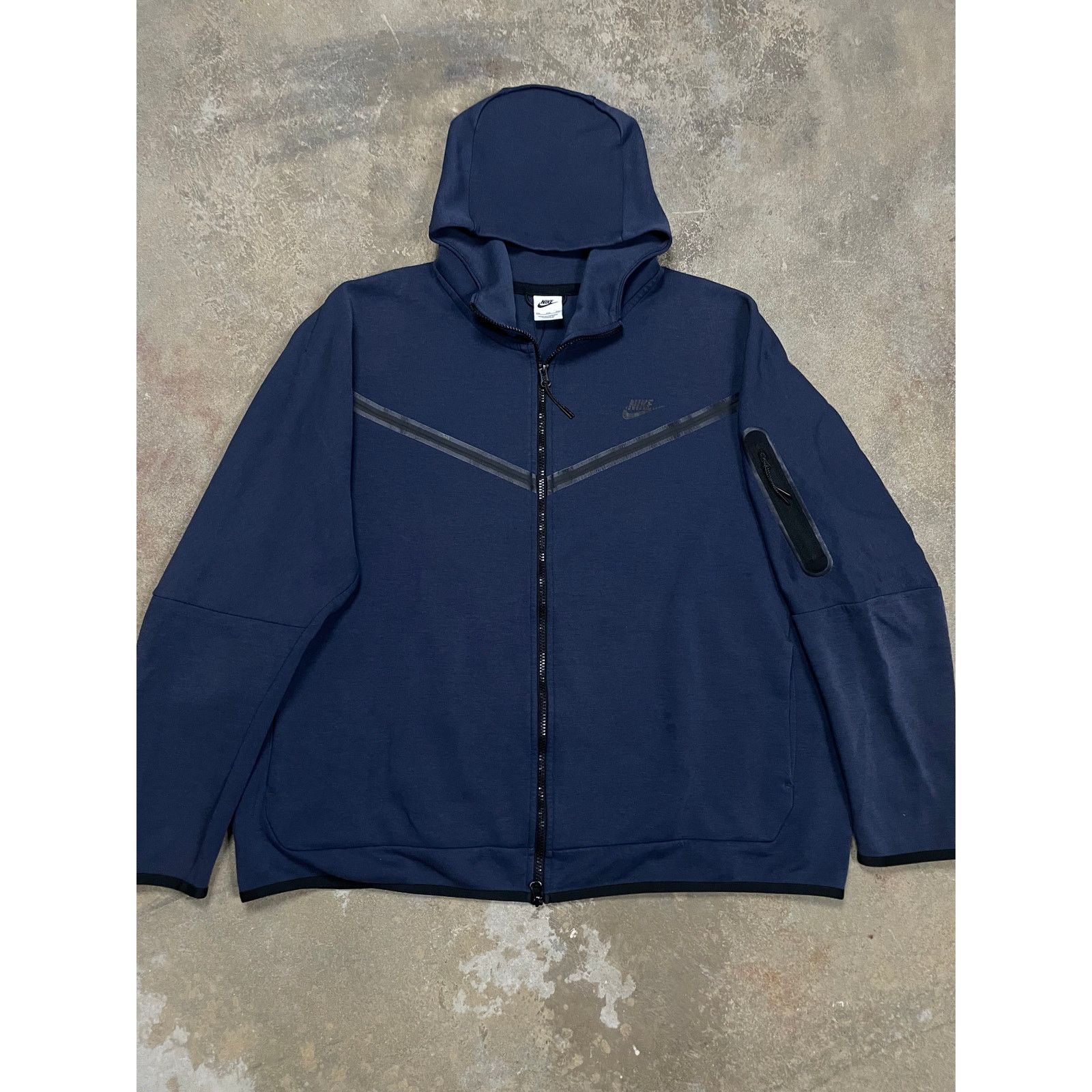 Nike Nike Tech Zip Navy Used XXL Size US XXL / EU 58 / 5 - 1 Thumbnail