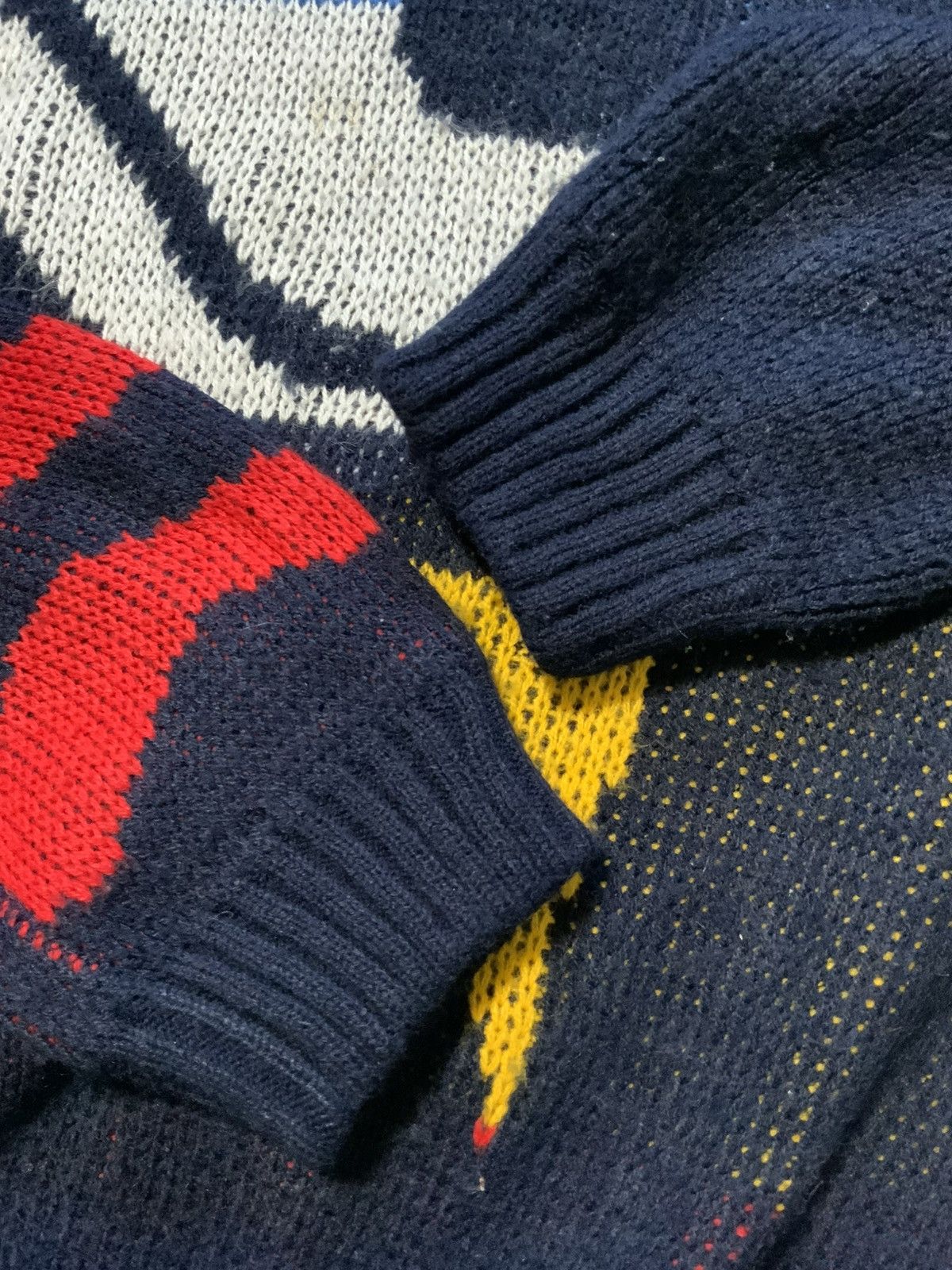 Vintage Vintage 80s Made In Italy Eagle Bird Knit Pullover Sweater Size US L / EU 52-54 / 3 - 8 Thumbnail