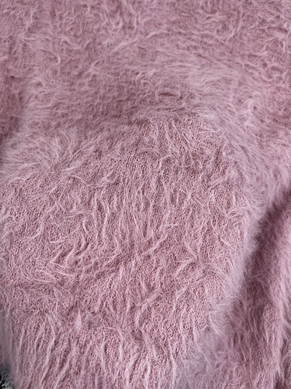 Vintage Vintage Y2K pink fuzzy faux mohair sweater streetwear Size L / US 10 / IT 46 - 4 Thumbnail