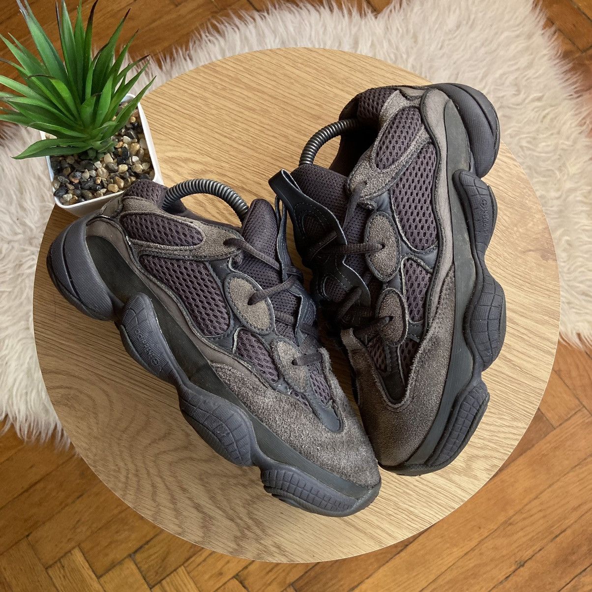 Adidas 📌 Adidas x Yeezy Boost 500 Utility Black Sneakers Size US 5 / EU 37 - 4 Thumbnail