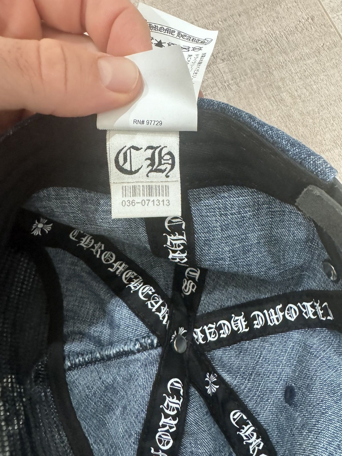 Chrome Hearts Chrome Hearts Denim Hat Size ONE SIZE - 8 Thumbnail