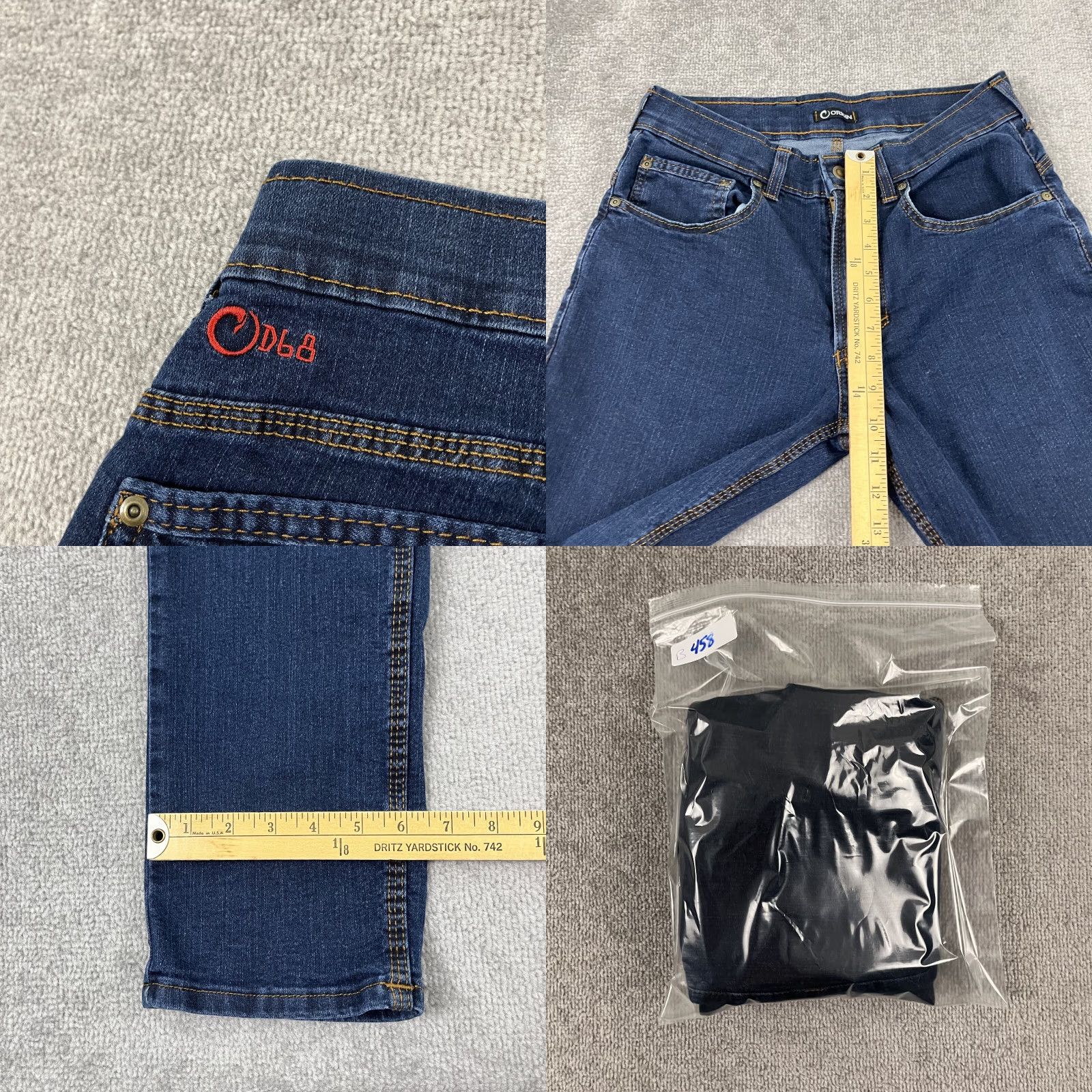 Vintage ORIGIN Jeans Mens 30 x 32 Fighter Fit Blue Denim Performance Stretch Delta 68 Size US 30 / EU 46 - 8 Thumbnail