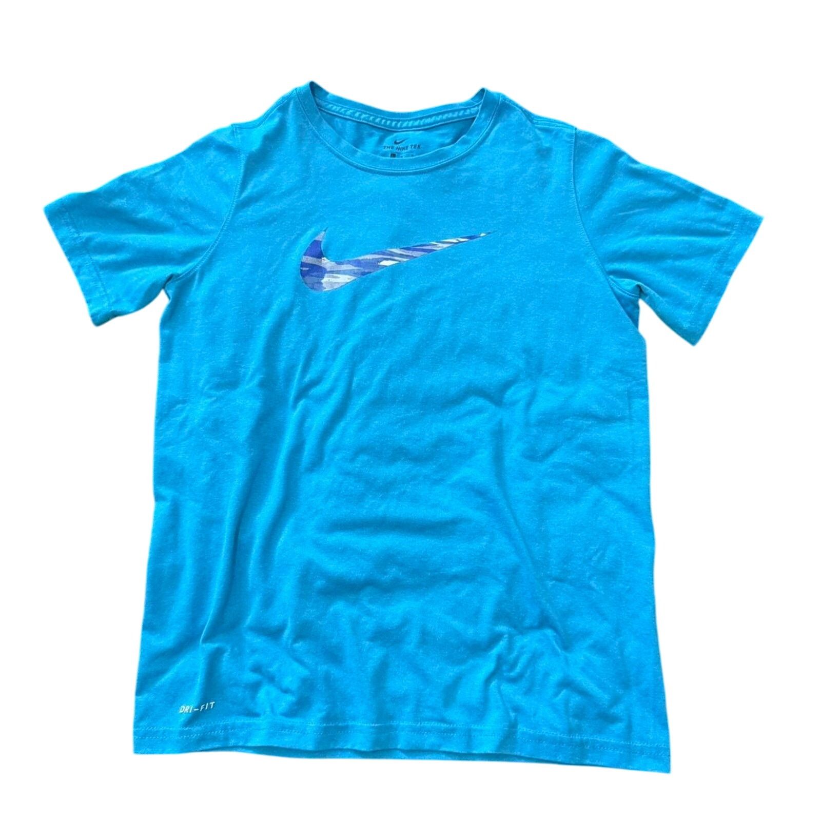 Nike Nike Dri-FIT tee in blue and white Breathable Athletic style Size L / US 10 / IT 46 - 1 Thumbnail