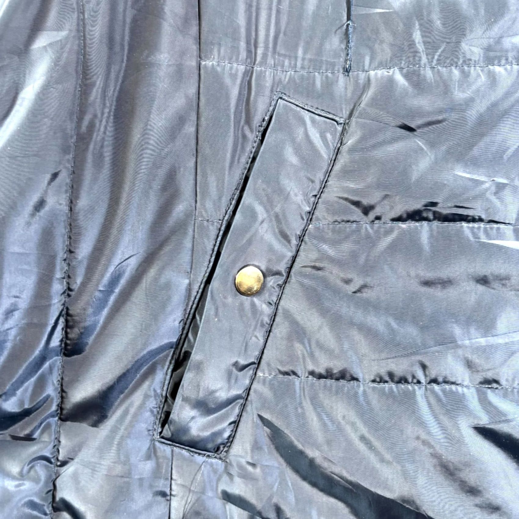 Vintage St. John's Bay Puffer Jacket Women's 1X Black Polyester Full-Zip Jacket No N/A Size XL / US 12-14 / IT 48-50 - 3 Thumbnail
