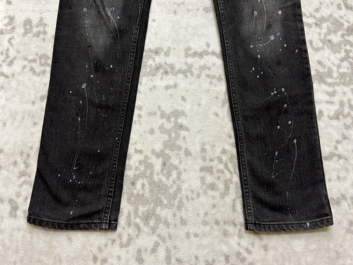 Shellac Vintage SHELLAC Paint Splashed Slim Fit Button Denim Jeans Size US 30 / EU 46 - 7 Thumbnail