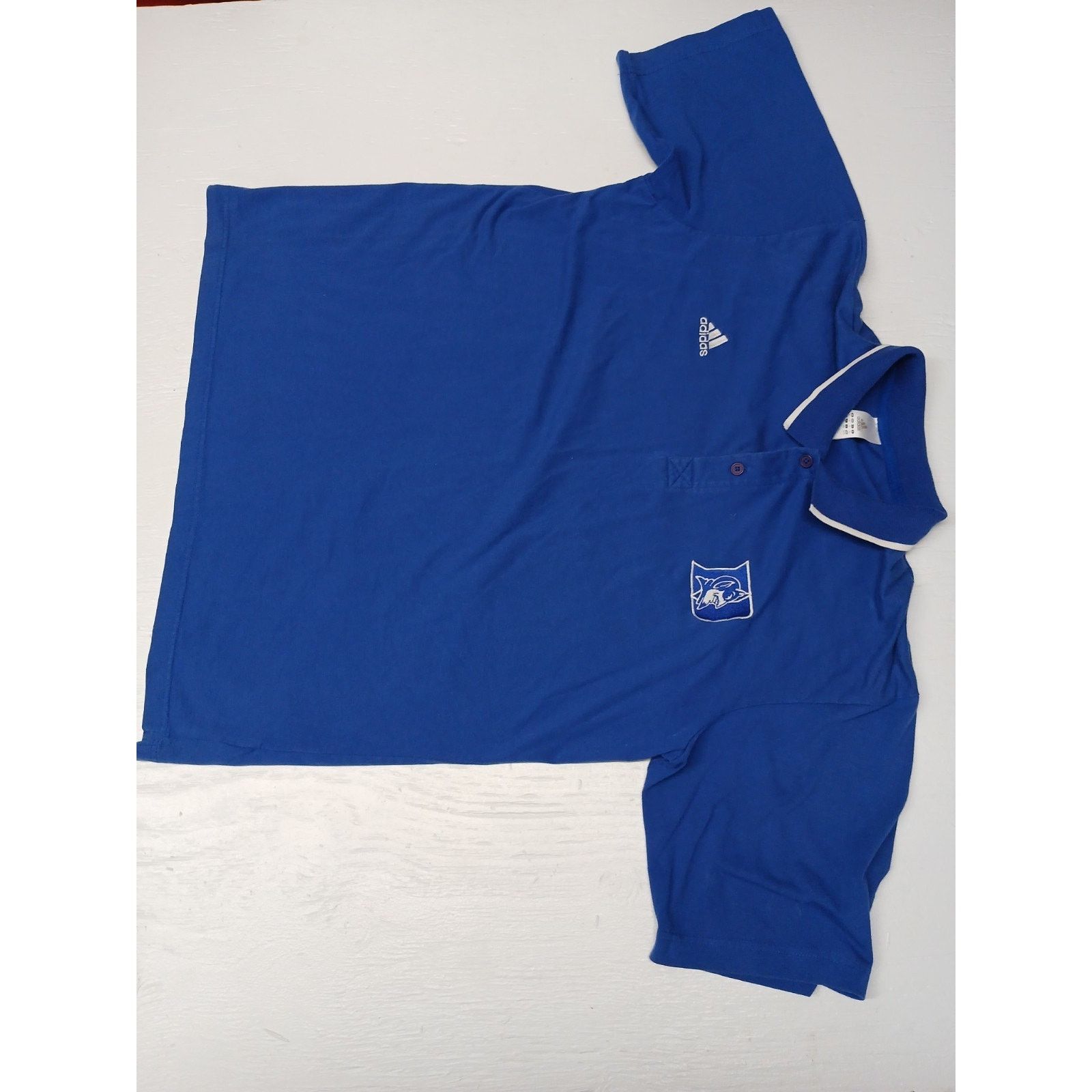 Adidas Adidas Duke University (XL) Blue Button Collar Polo Shirt Size US XL / EU 56 / 4 - 1 Thumbnail