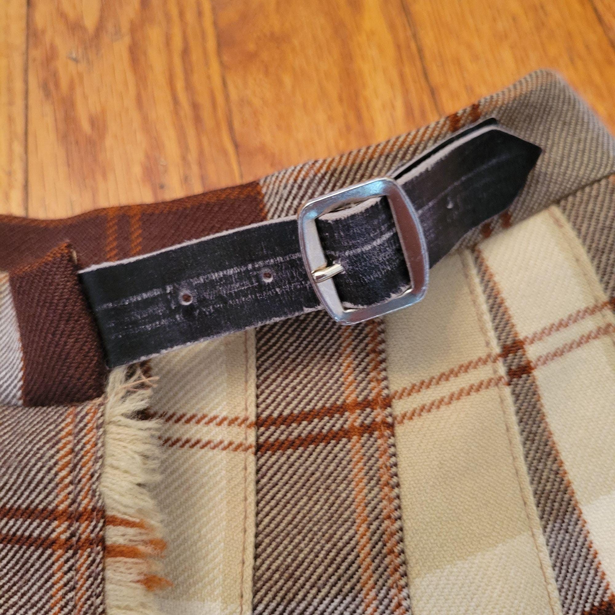 Other Lochcarron Scotland Tartan Plaid Wool Kilt Wrap Skirt 24" Size 32" / US 10 / IT 46 - 6 Thumbnail