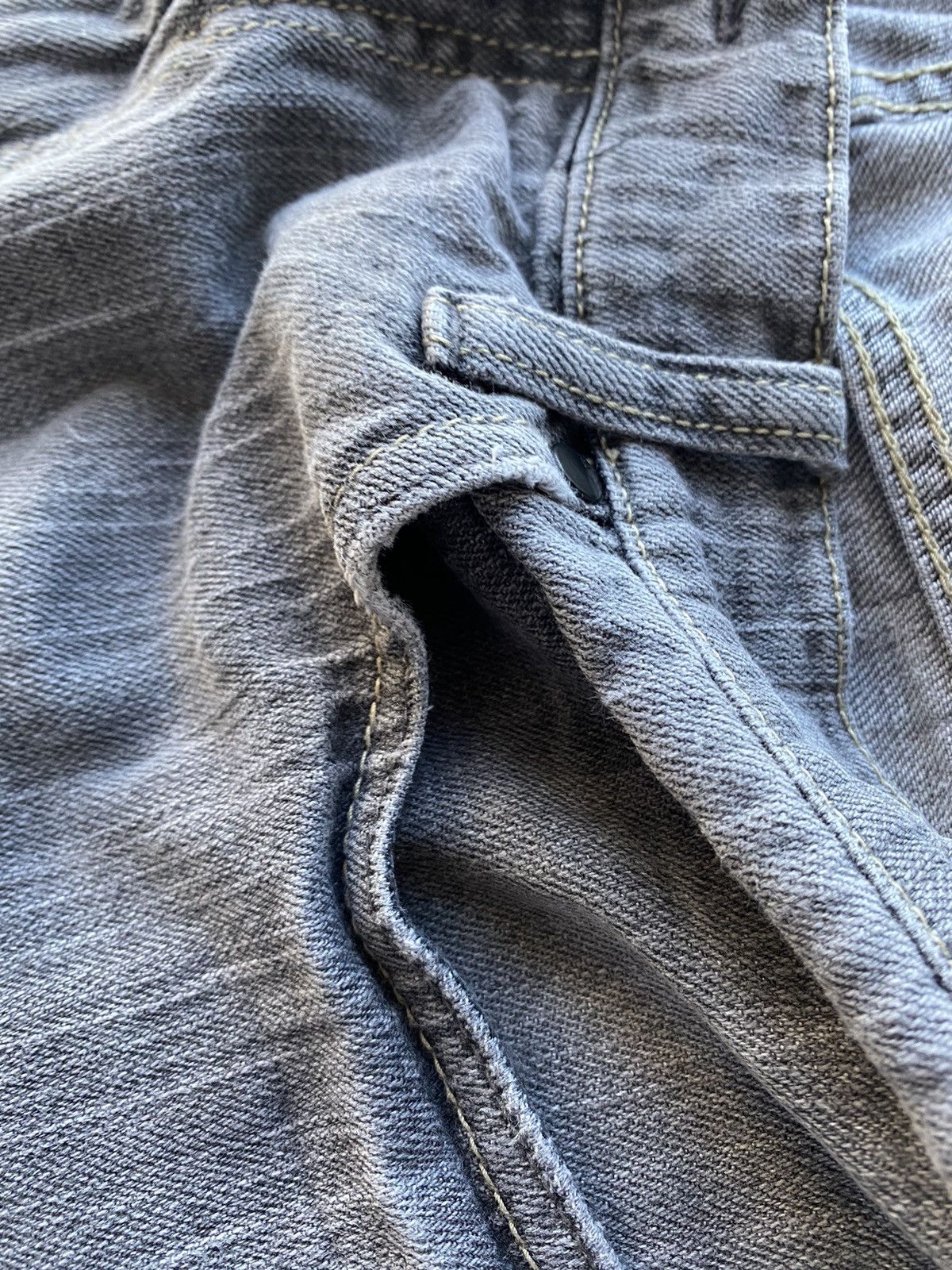 Giorgio Armani × Vintage 90s Armani Jeans Denim Grey Baggy Mens Pants 36US Size US 36 / EU 52 - 13 Thumbnail