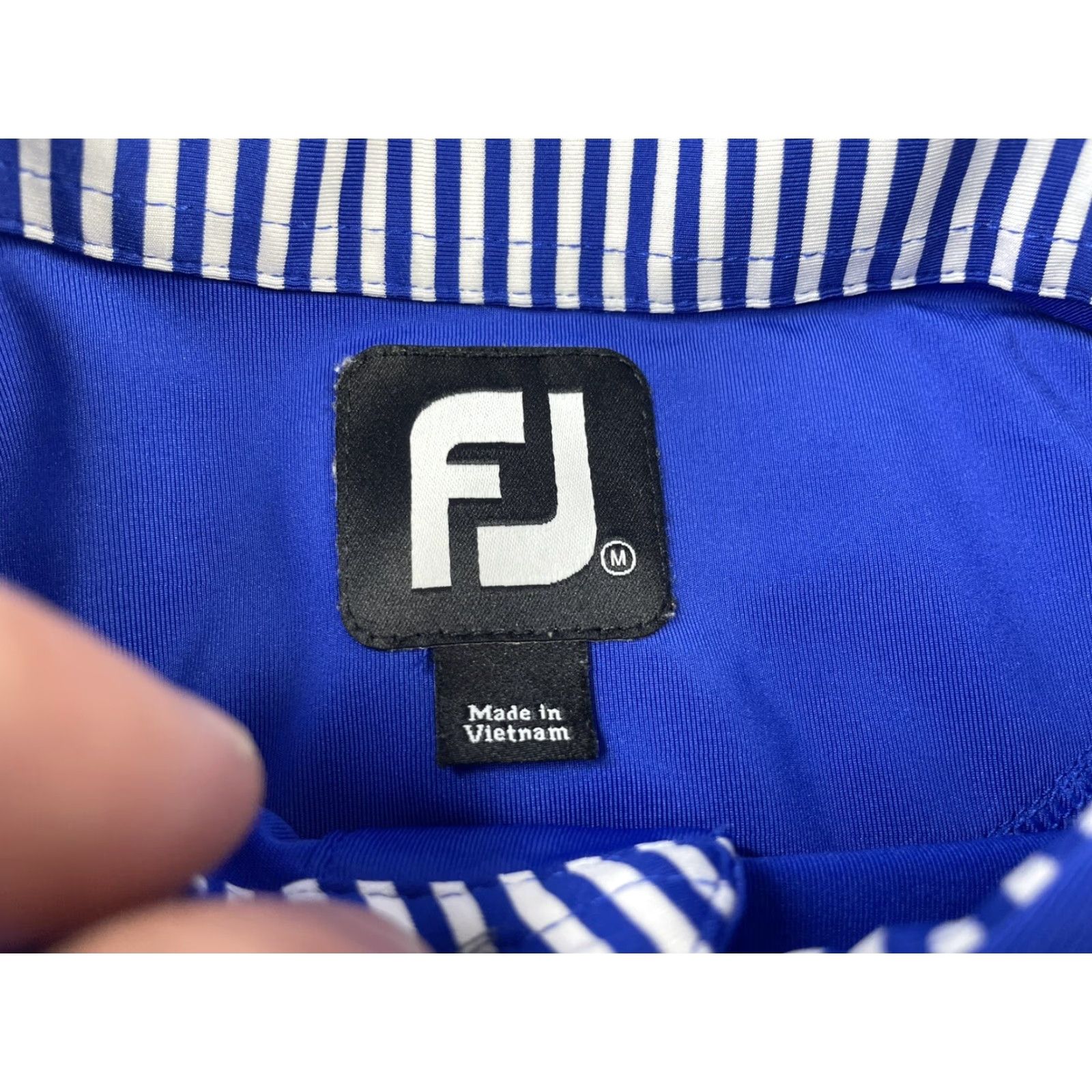 Footjoy Footjoy Mens Polo Shirt Golf FOX SPORTS USGA size Medium Polo Shirt Casual Activewear Blue 31 Chest 22.5 Sleeve Short Logo Modern Preppy Sports Mens Size US M / EU 48-50 / 2 - 3 Thumbnail