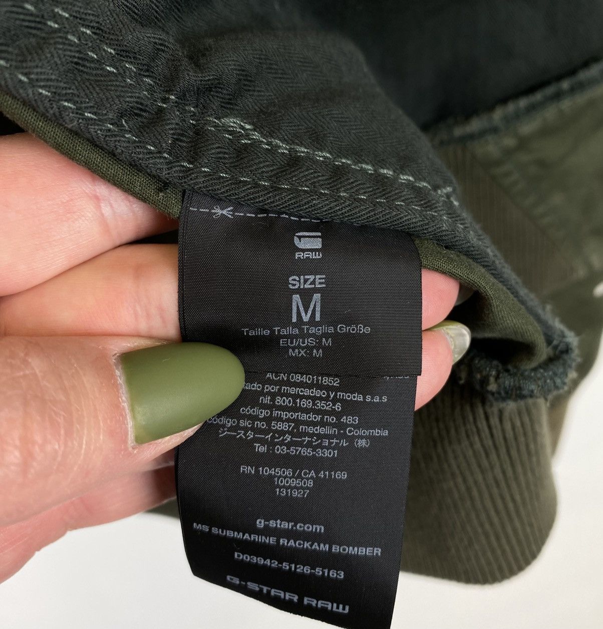 G-Star G-Star Raw MS Submarine Rackam Bomber Jacket Size M Green Size US M / EU 48-50 / 2 - 10 Thumbnail