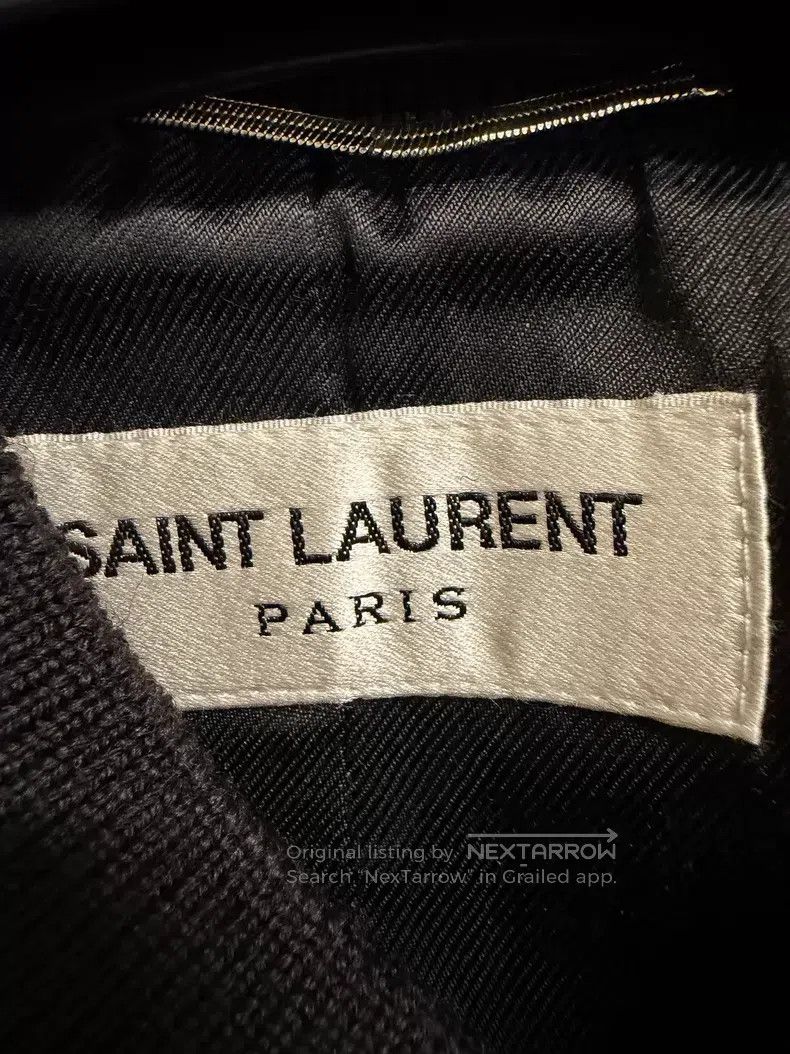 Saint Laurent Paris Saint Laurent Paris Classic Black and White Baseball Jacke Size US M / EU 48-50 / 2 - 2 Thumbnail