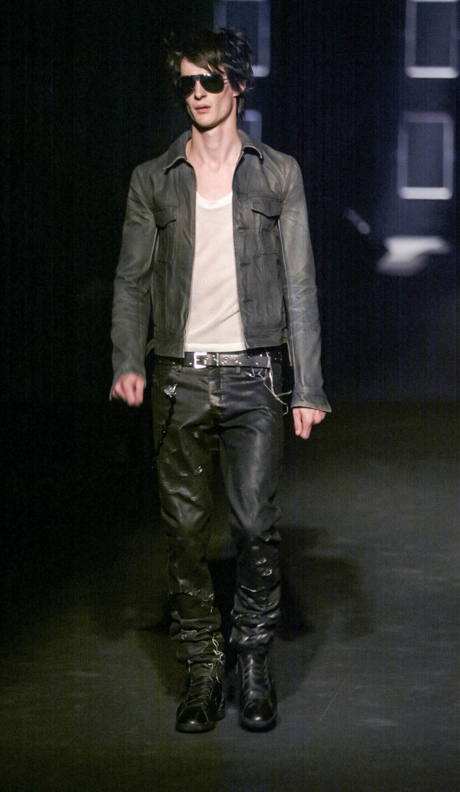 トップス Dior Homme 04ss Shirt Hedi Slimane Dior × Hedi Slimane Dior Homme SS04 Runway Mesh Shirt | Grailed