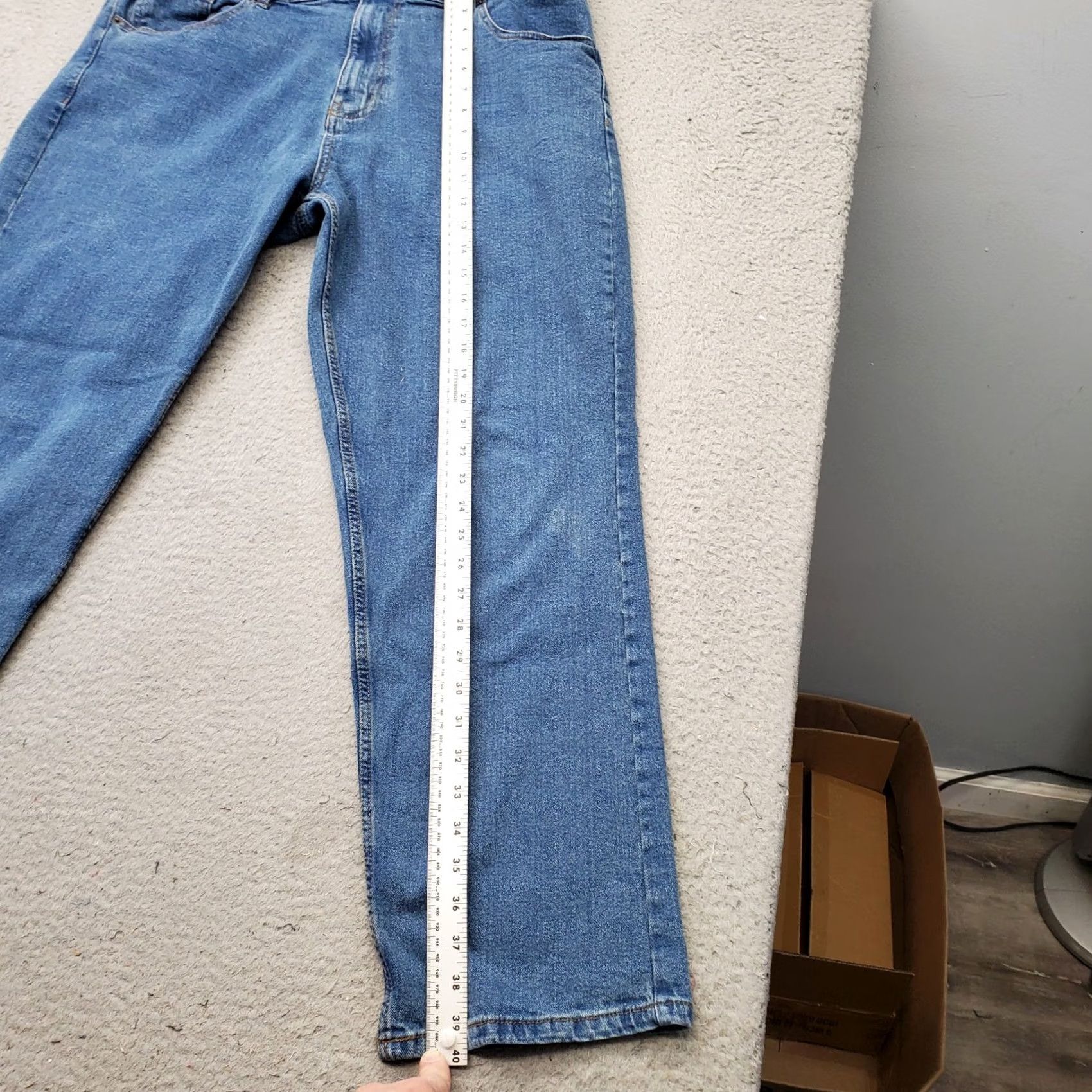 Architect Architect Mens Jeans 36x32 Blue Denim Straight Regular Fit Medium Wash Jeans Size US 36 / EU 52 - 3 Thumbnail