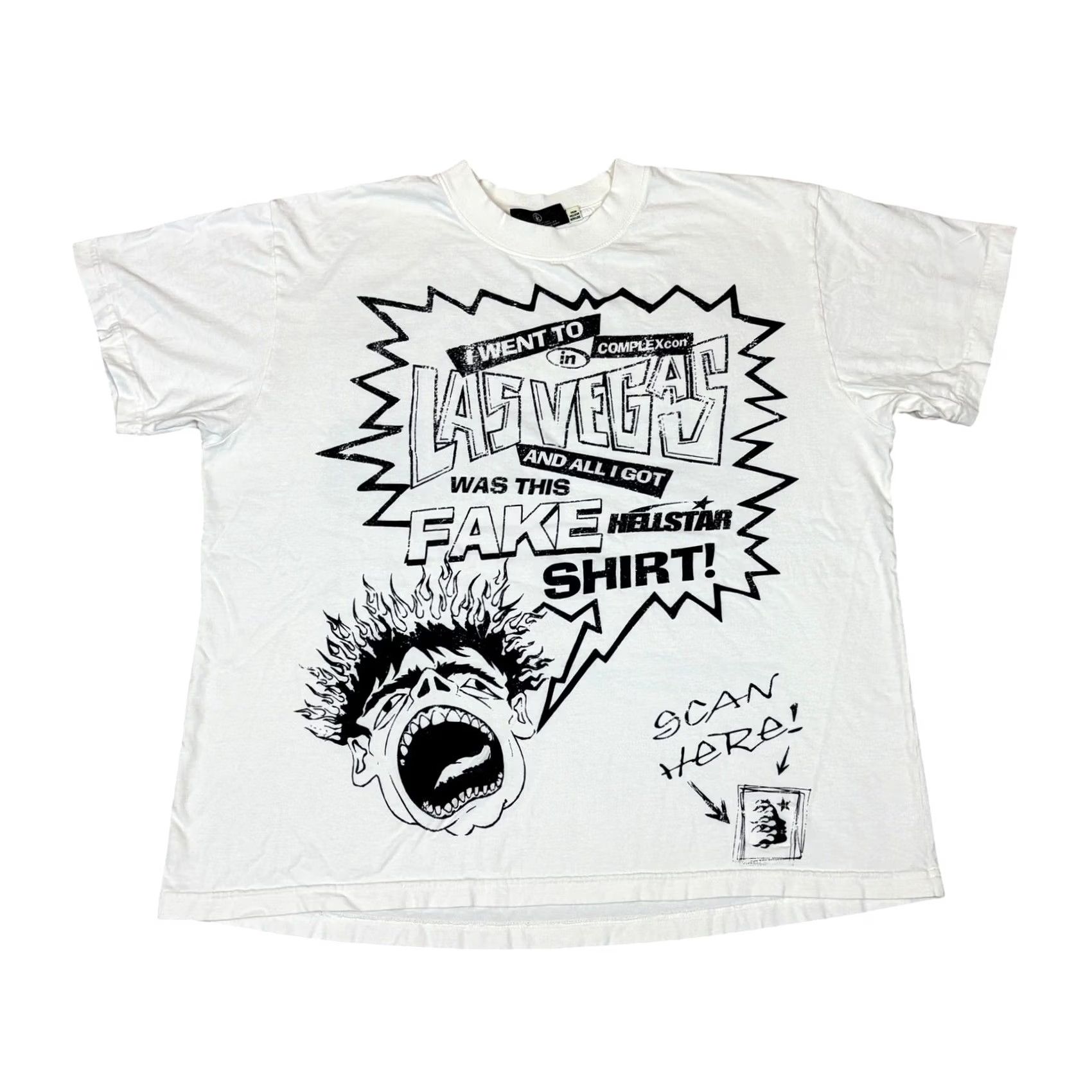 HELLSTAR Hellstar x Complexcon Exclusive 2024 T Shirt Men’s XL Rare White Rare Mens XL Regular White Complexcon Exclusive 2024 T Shirt Hellstar Mens XL Size US XL / EU 56 / 4 - 2 Thumbnail