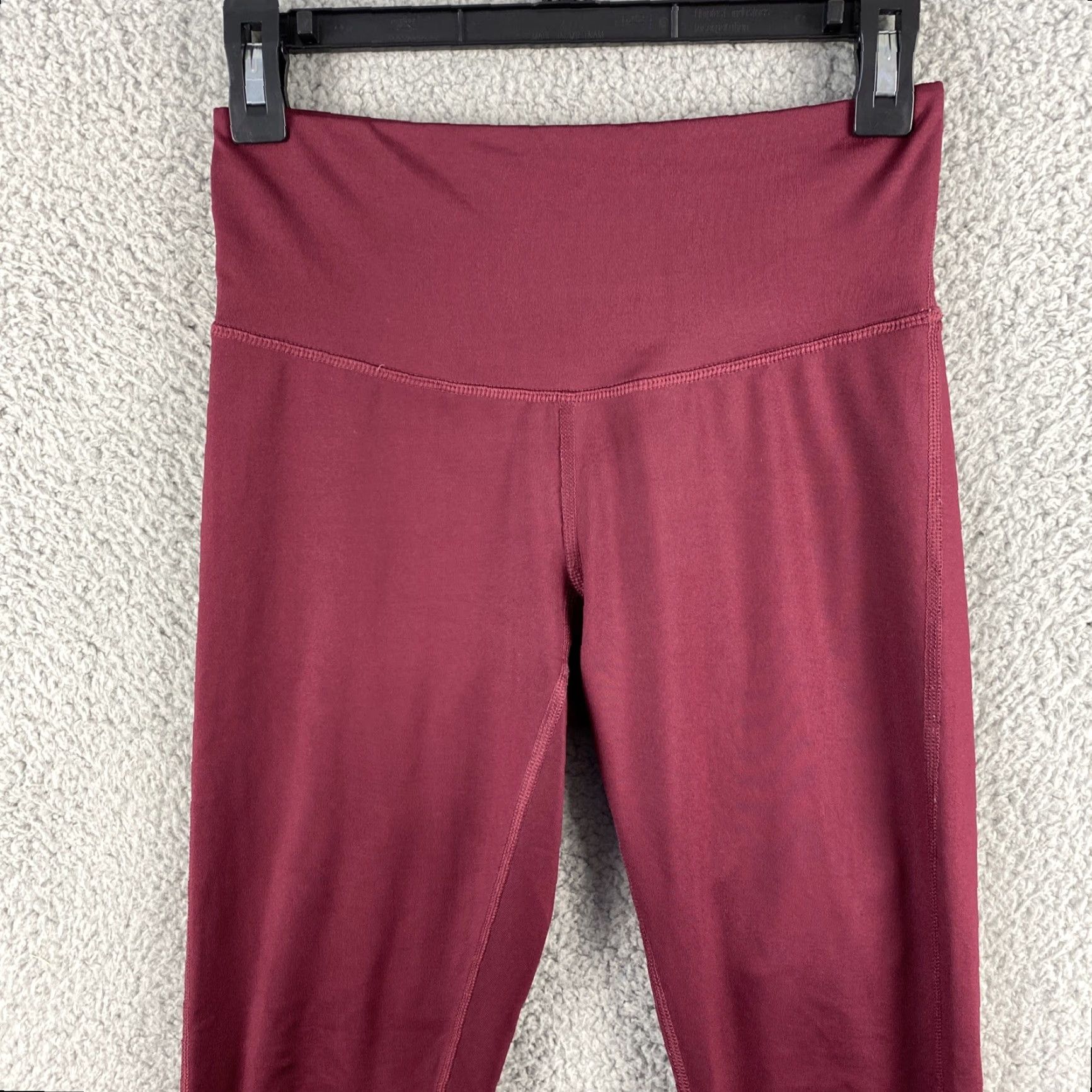 Champion CHAMPION DUODRY WORKOUT LEGGINGS WOMEN'S SIZE Small S MAROON / 38-56 Size 28" / US 6 / IT 42 - 2 Thumbnail