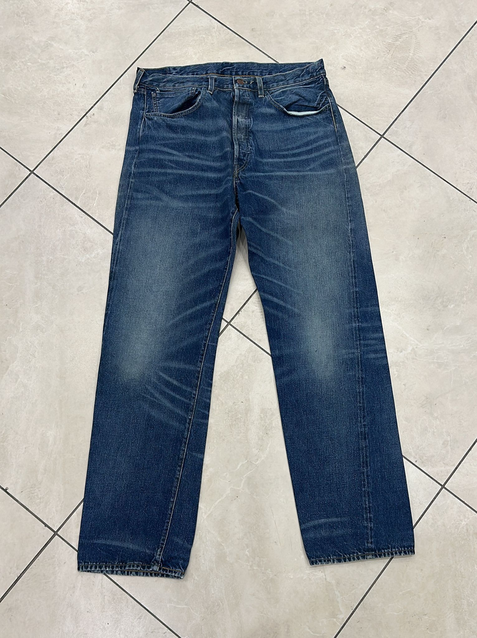 Levi's Vintage Clothing LVC Levi's Vintage Clothing 1955 501XX BigE Selvedge Jeans Size US 34 / EU 50 - 1 Thumbnail