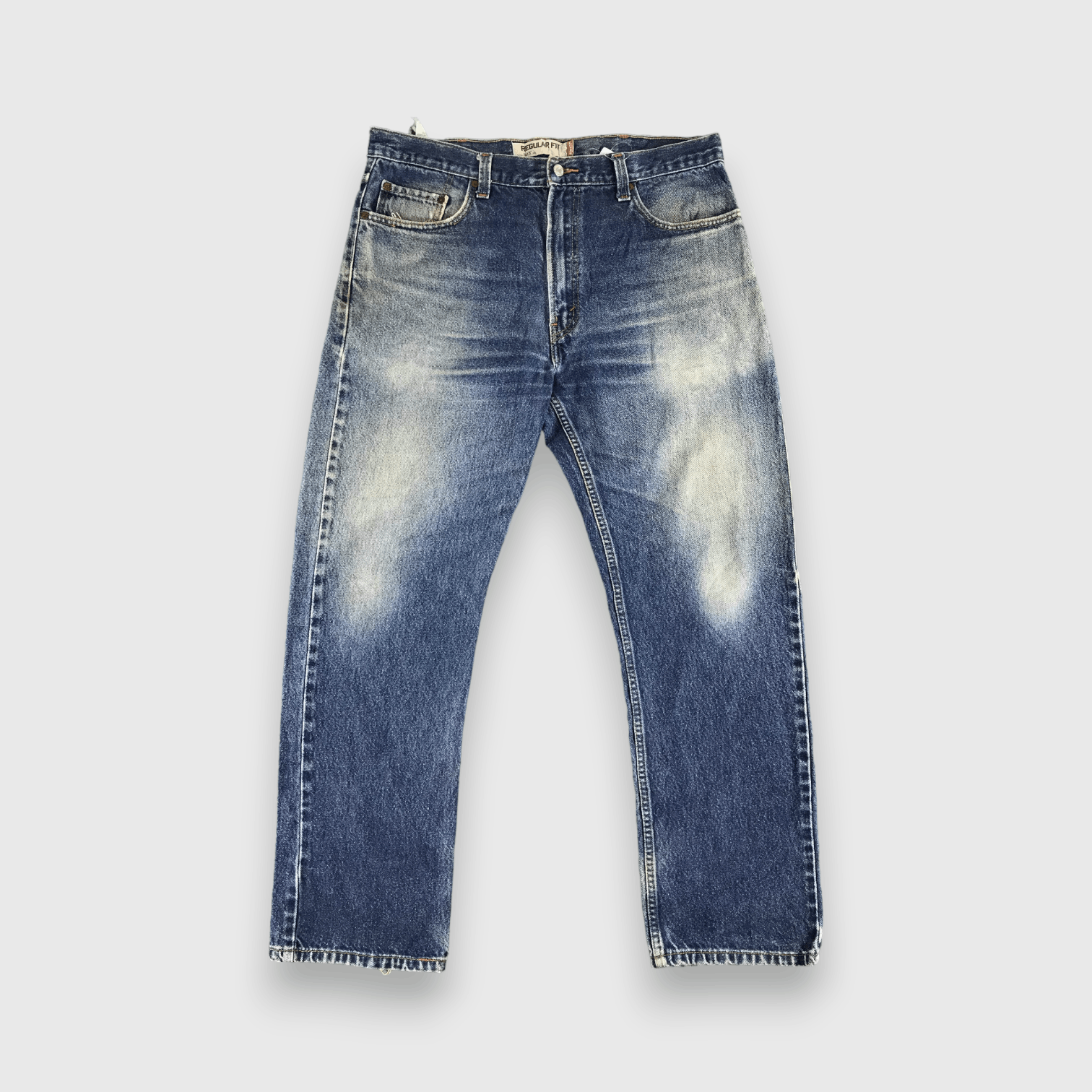 Levi's Faded Blue Vintage Levis 505 Jeans Stone Wash Denim -J329 Size US 38 / EU 54 - 1 Thumbnail