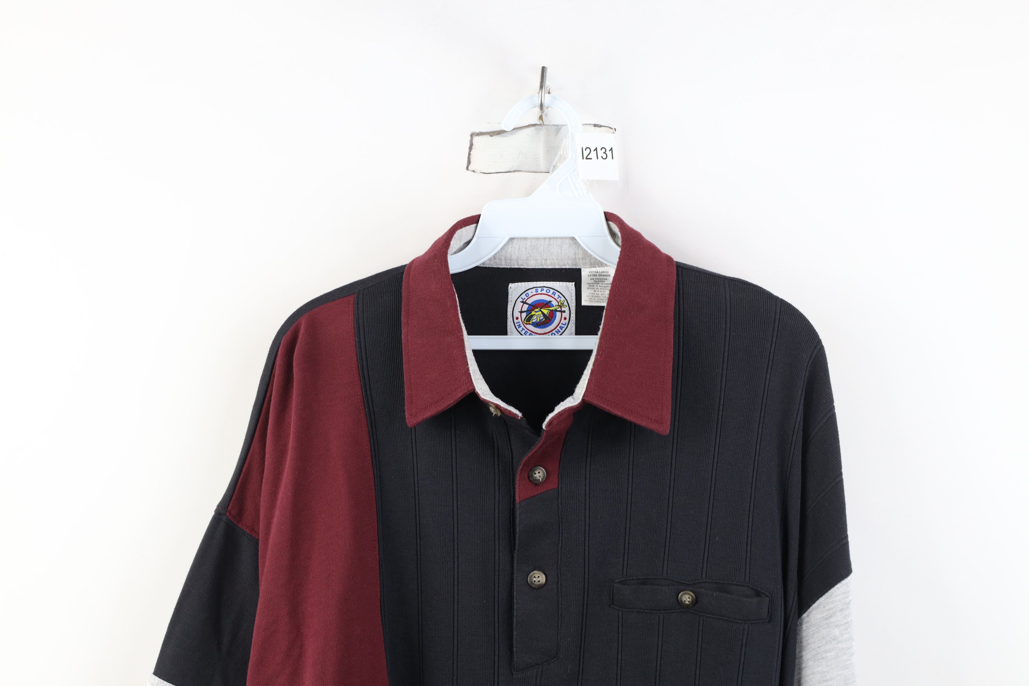 Vintage Vintage 90s Streetwear Striped Pullover Long Sleeve Polo Size US XL / EU 56 / 4 - 2 Thumbnail
