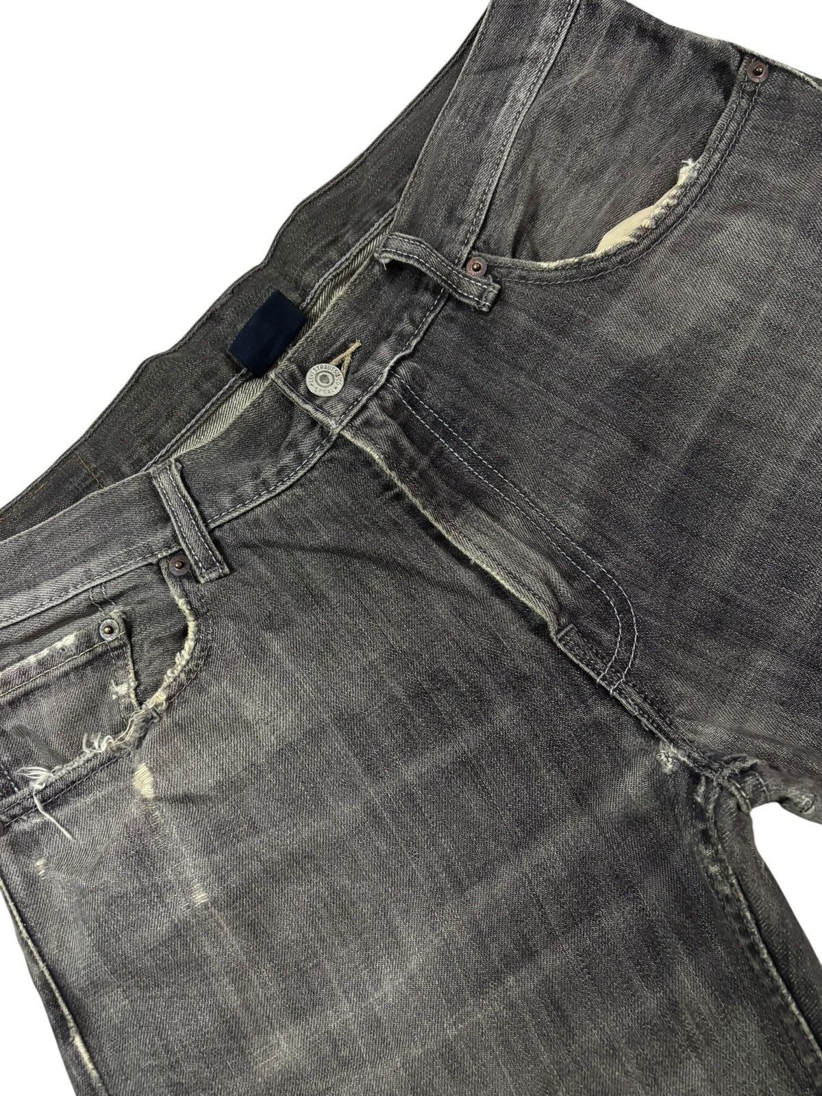 Levi's Vtg Y2k Levis 502 Distressed Jeans Size US 34 / EU 50 - 5 Thumbnail