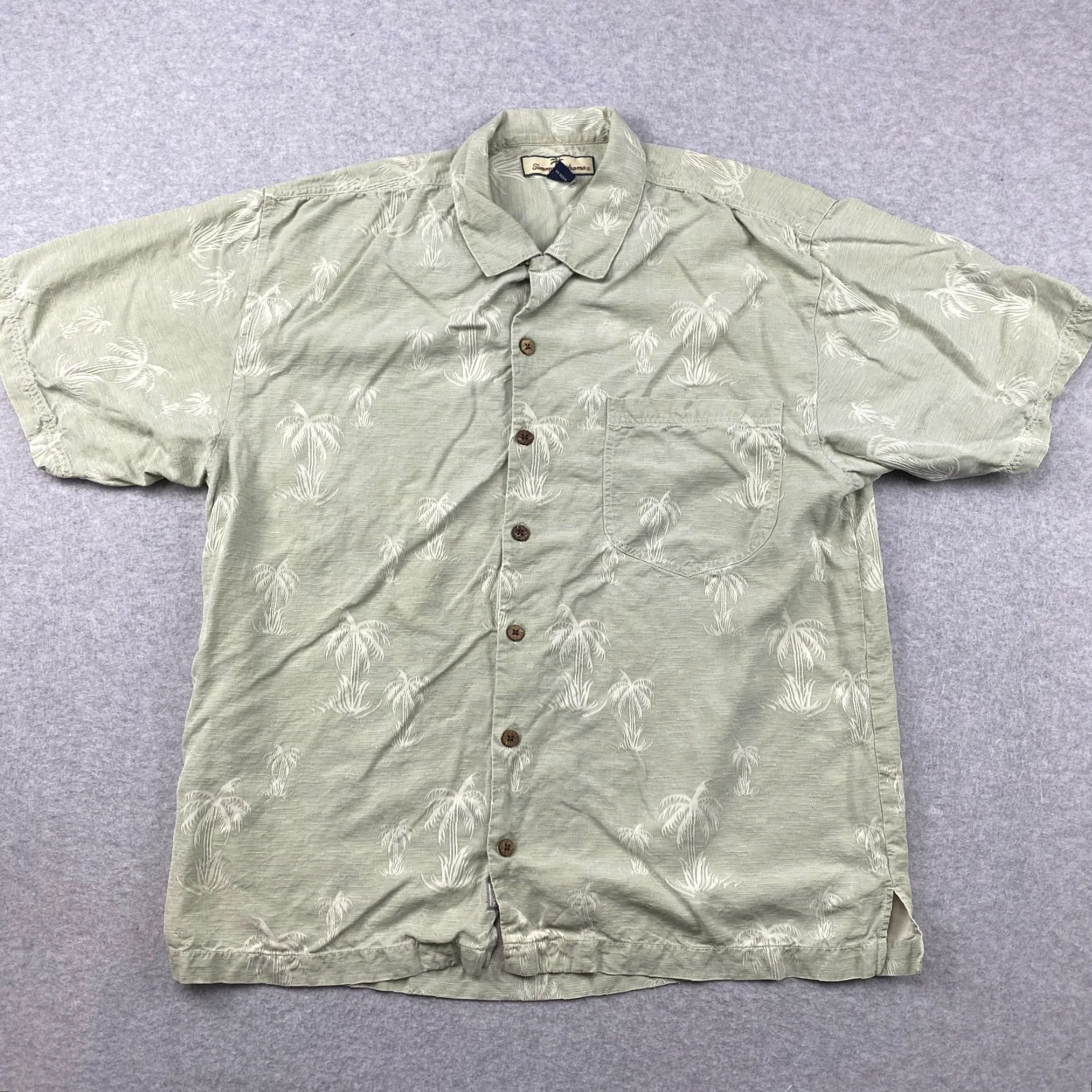 Tommy Bahama Tommy Bahama Hawaiian Shirt Mens Large Silk Floral Button Up Short Sleeve Pocket Size US L / EU 52-54 / 3 - 2 Thumbnail