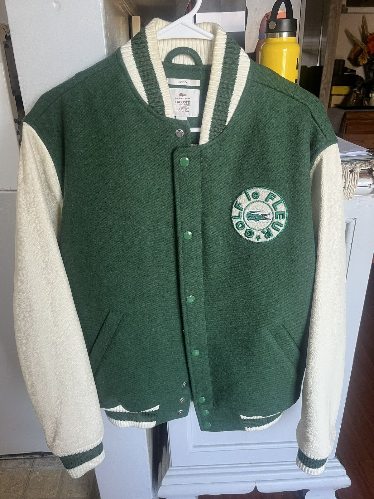 Golf le Fleur × Lacoste Golf le Fleur x Lacoste Green Varsity Jacket Size US M / EU 48-50 / 2 - 1 Thumbnail