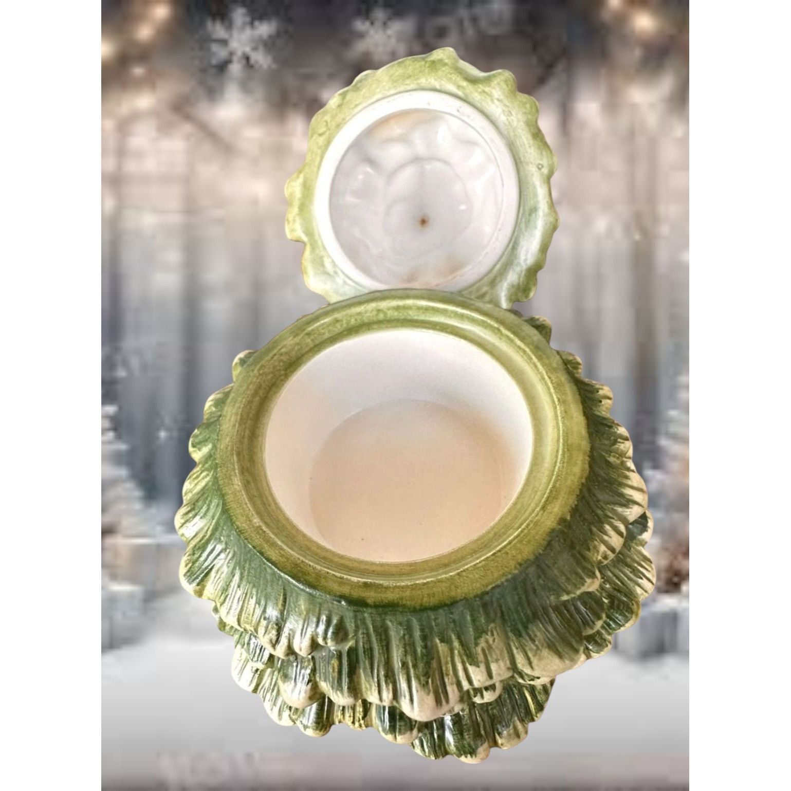 Designer × Vintage New McKenna Design Snowy Night Tea Light Holder Christmas Ca Size ONE SIZE - 4 Thumbnail
